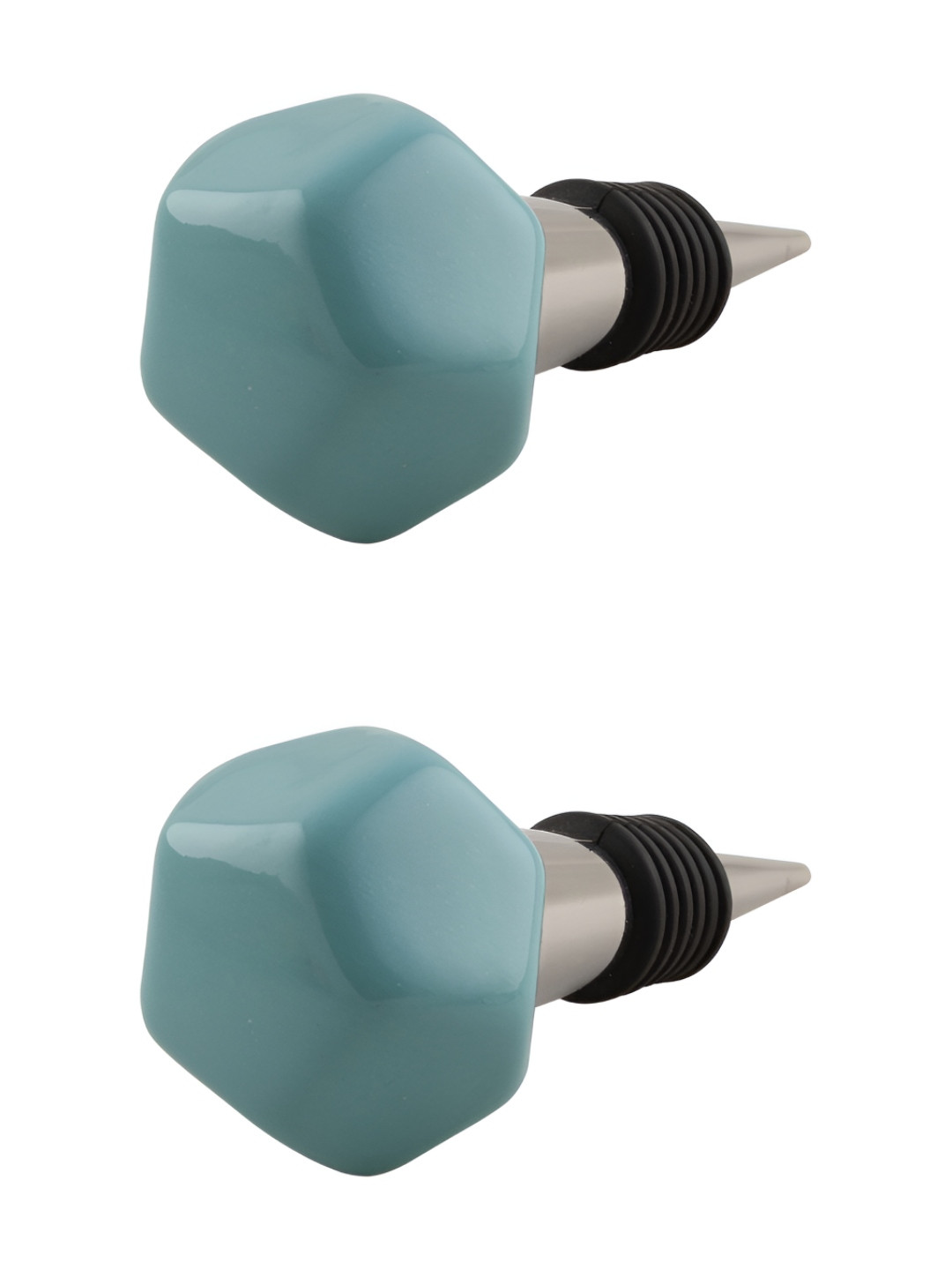 

Indianshelf Sea Green 2 Pieces Ceramic Wine Bottle Stoppers
