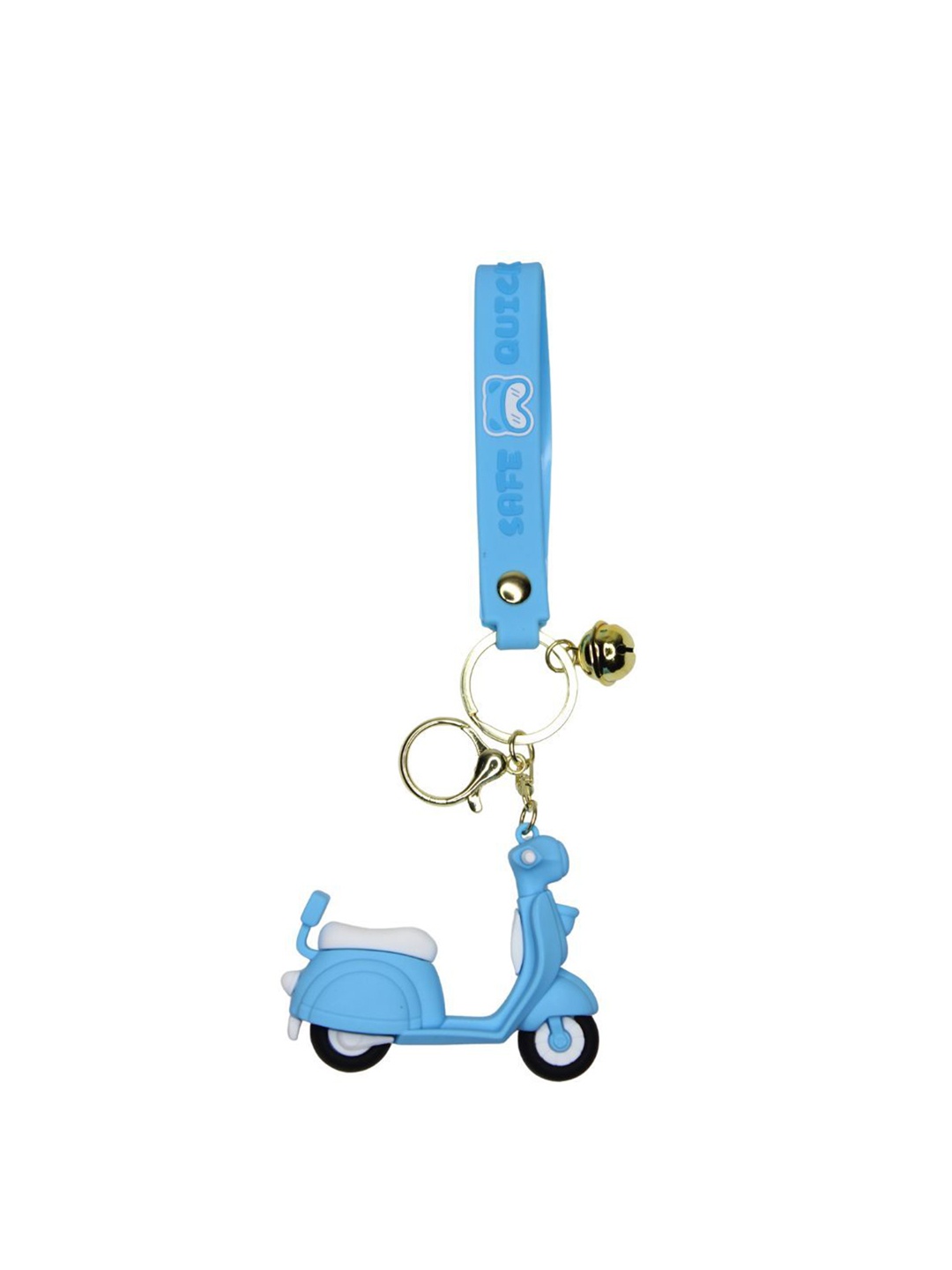 

Wonderland Kids Light Weight Electric Scooter Rubber Key Chain, Blue