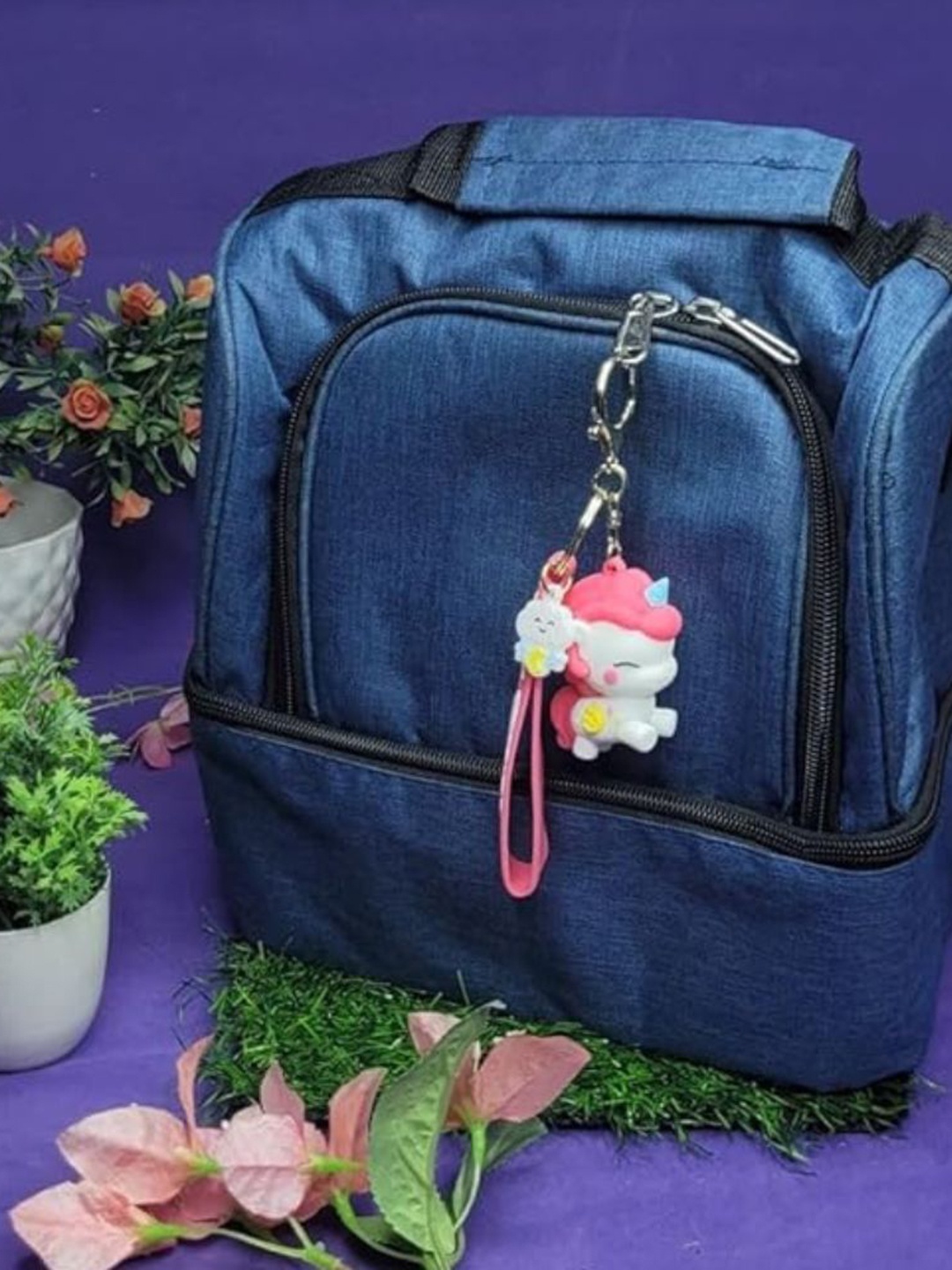 

Wonderland Kids Textured Unicorn Key Chain, Pink