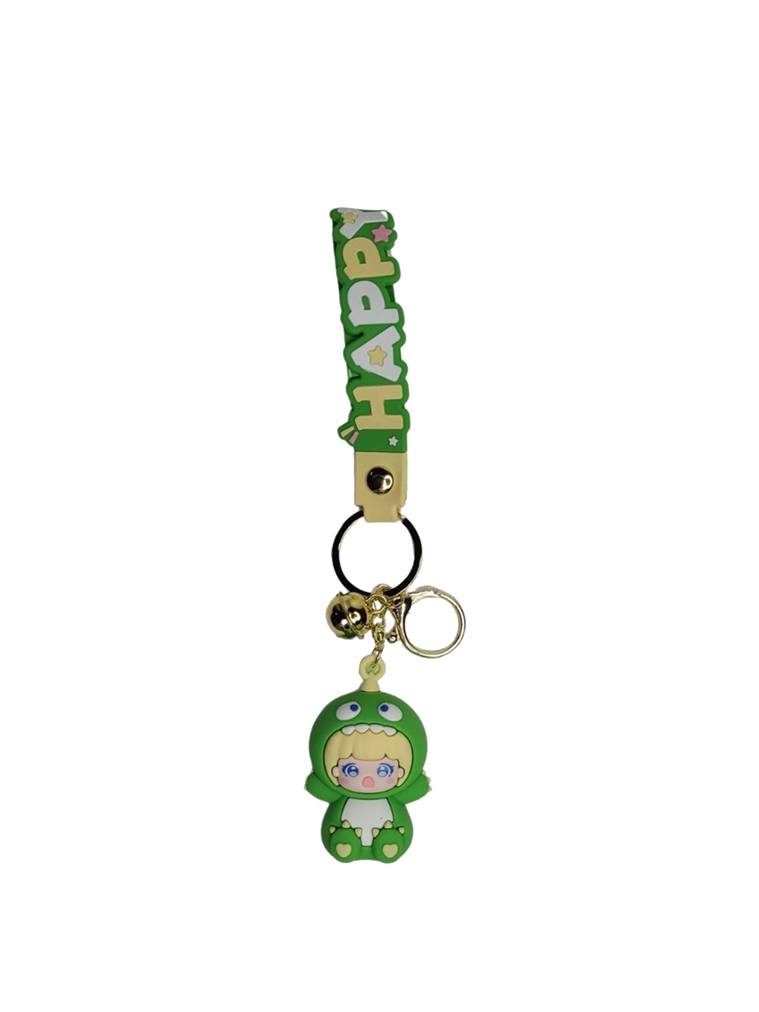 

Wonderland Kids Dinosaur Girl Key Chain, Green