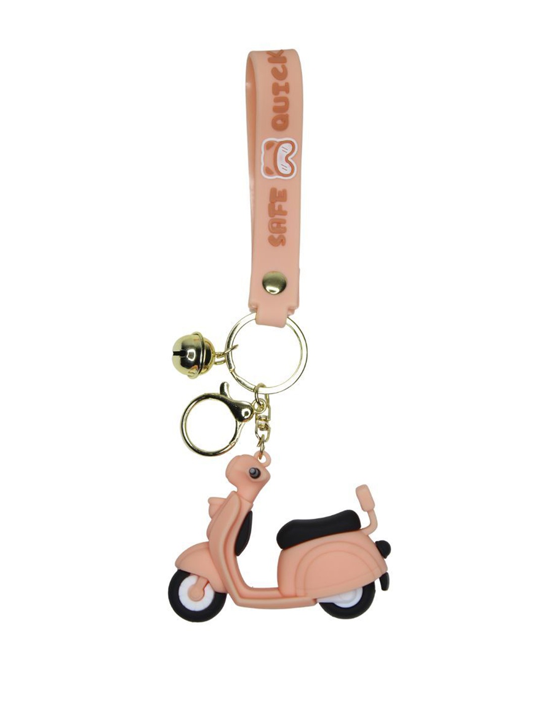 

Wonderland Kids Electric Scooter Rubber Key Chain, Peach