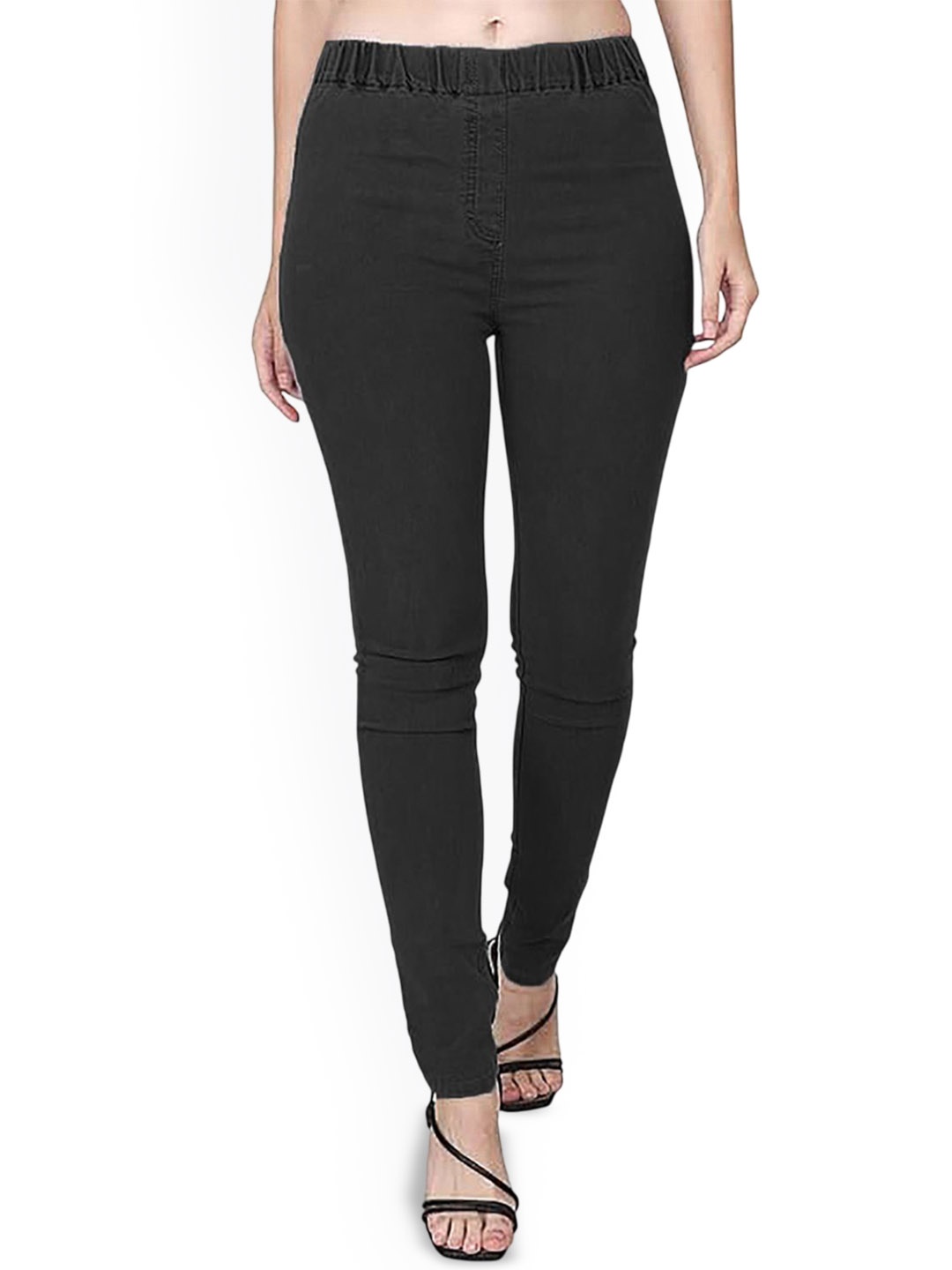 

Trusha Dresses Women Slim Fit Low-Rise Stretchable Jeans, Black