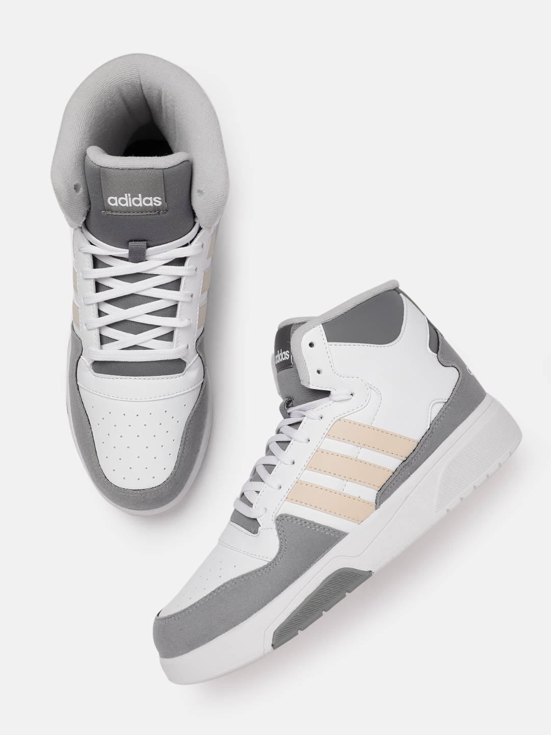 

ADIDAS Men Revolushn At13 Mid-Top Skateboarding Shoes, White