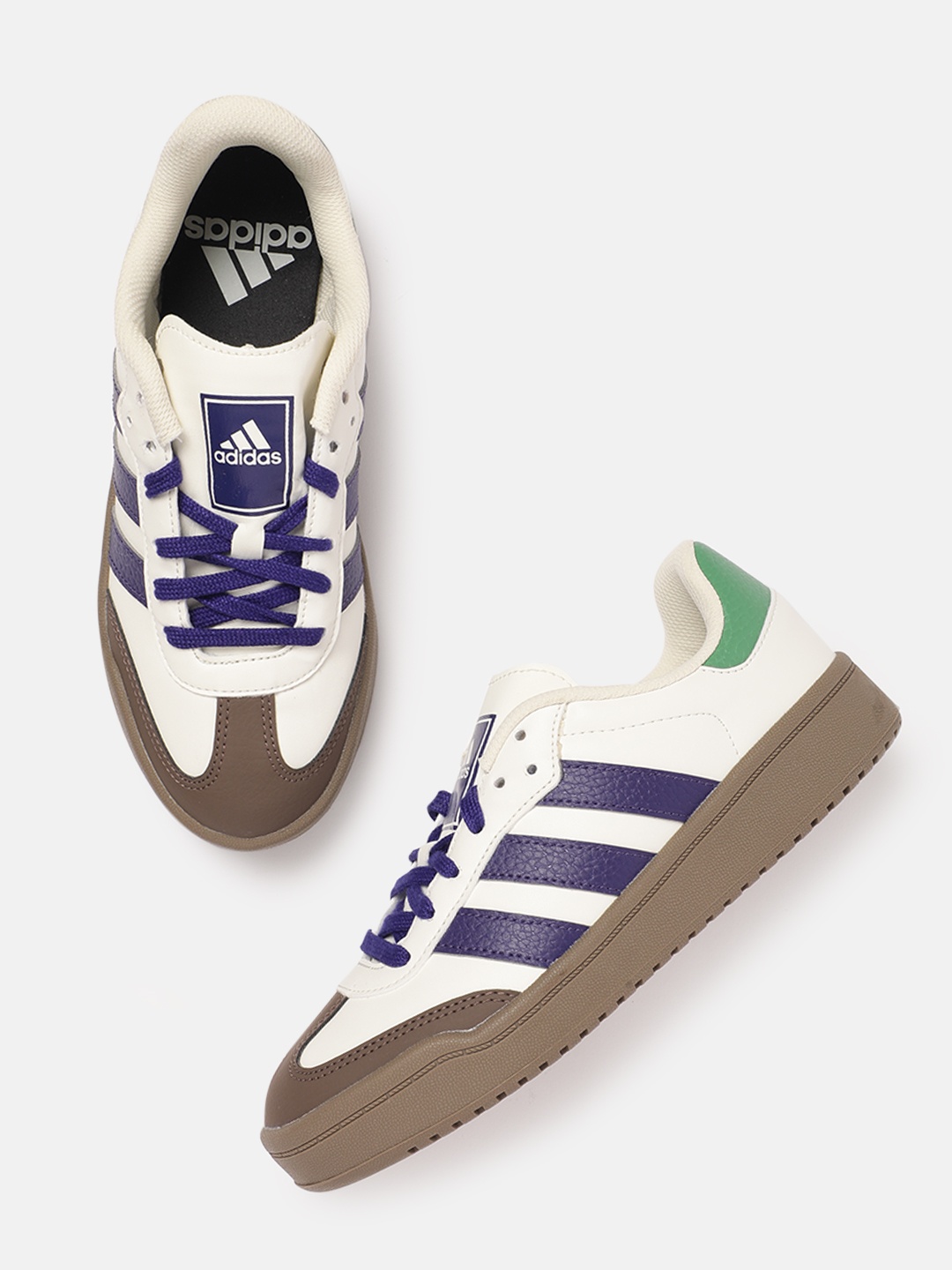 

ADIDAS Women Colourbocked Solesneaker Skateboarding Shoes, White