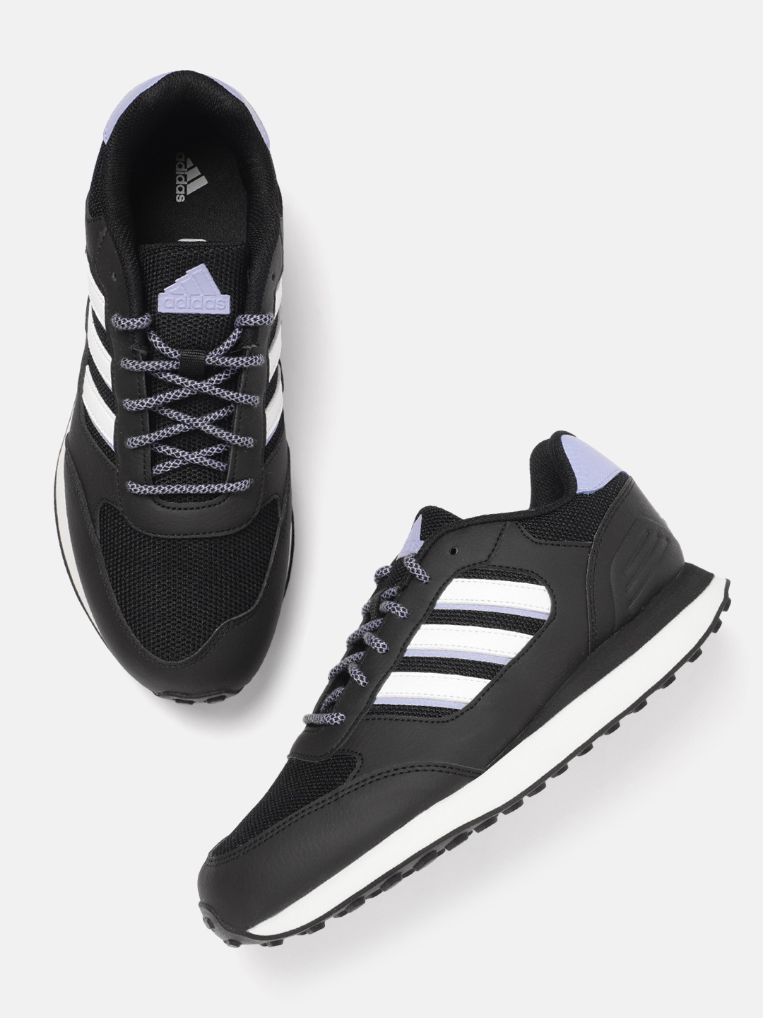 

ADIDAS Men 90S Cut - Flux Running Shoes, Black