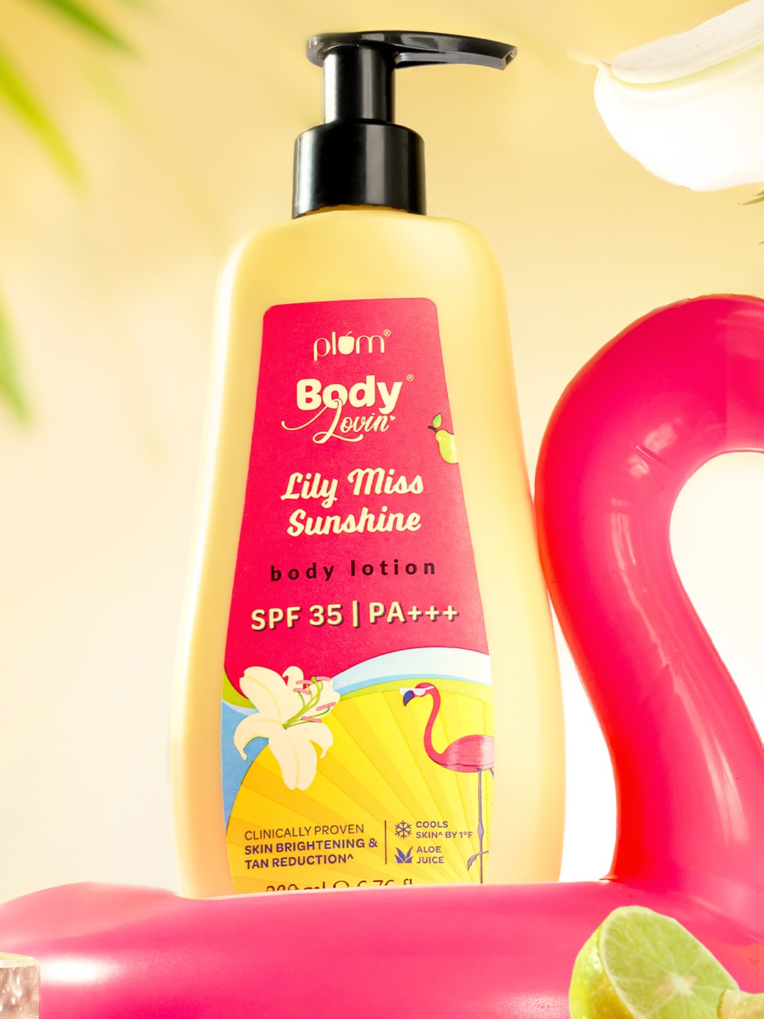 

Plum BodyLovin' Lilly Miss Sunshine SPF 35 PA+++ Body Lotion - 200 ml, Yellow