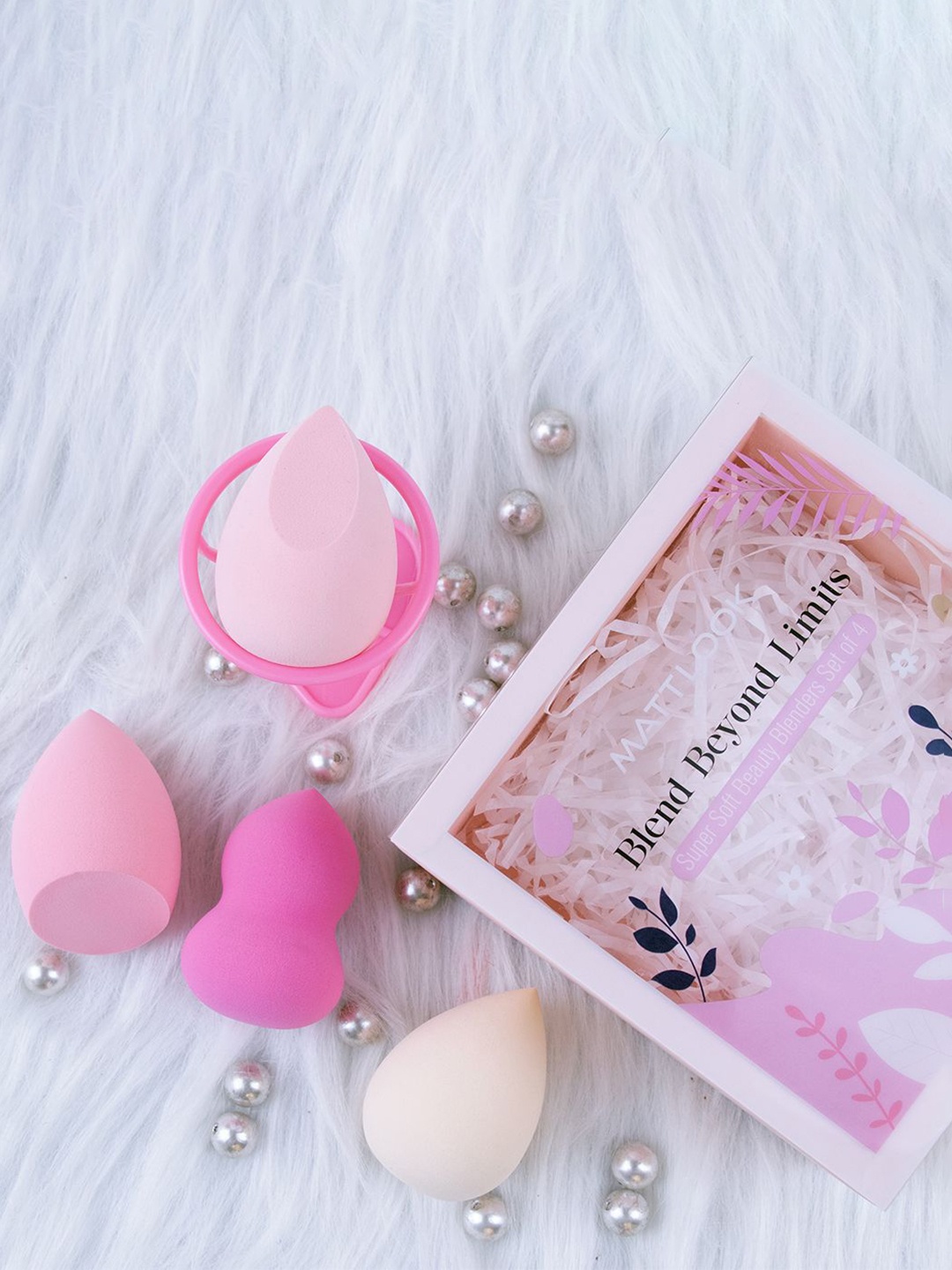 

MATTLOOK Blend Beyond Limits Set Of 4 Super Soft Beauty Blenders - Pink Delight 01
