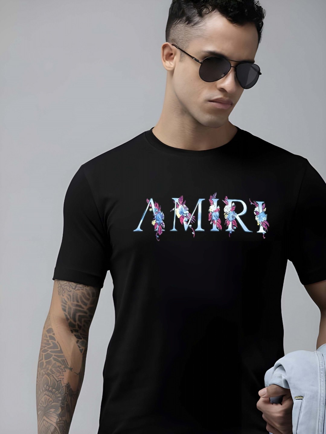 

KAIDO Men Typography Printed Pure Cotton T-shirt, Black