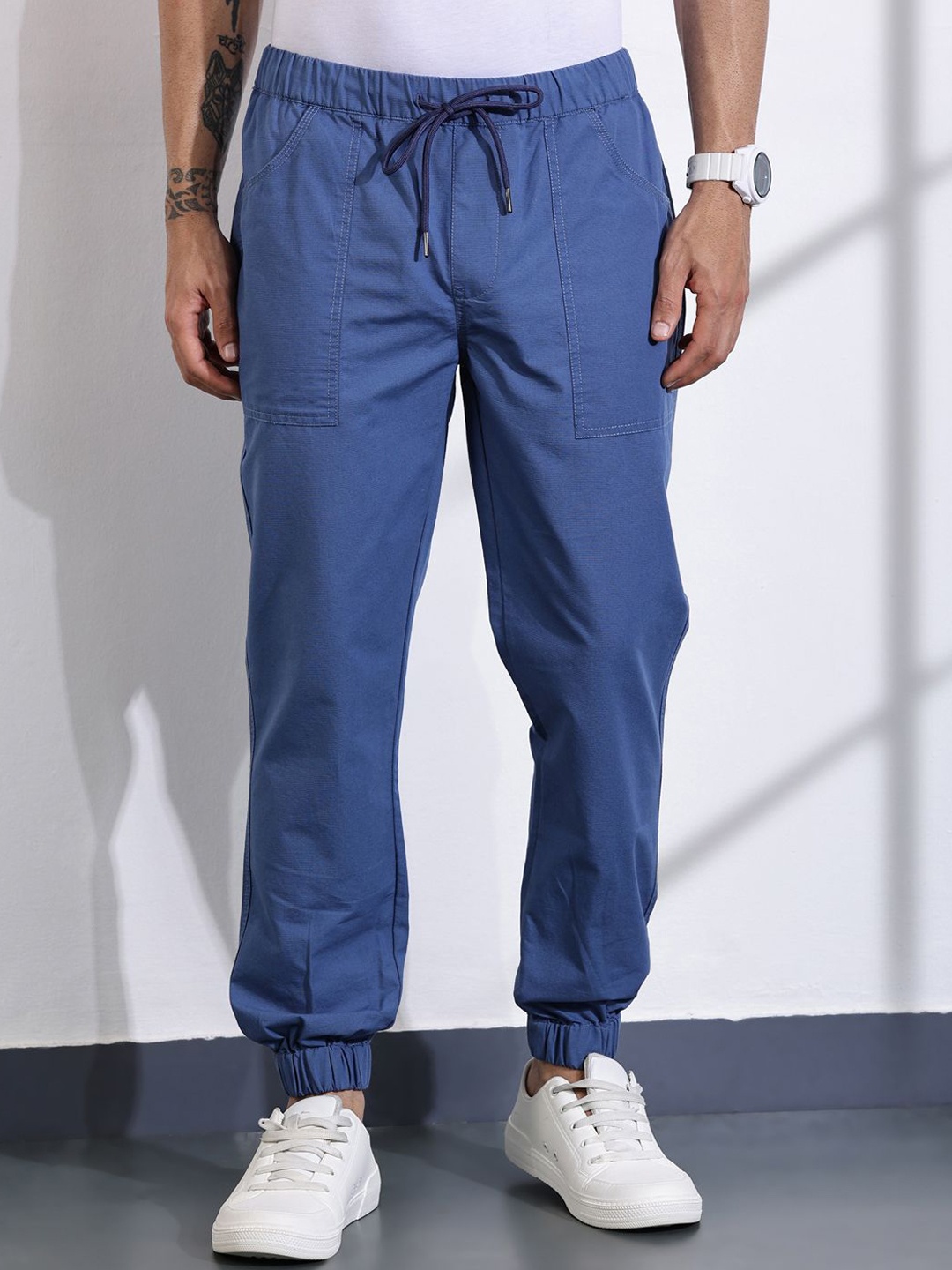 

Thomas Scott Men Classic Slim Fit Joggers, Blue