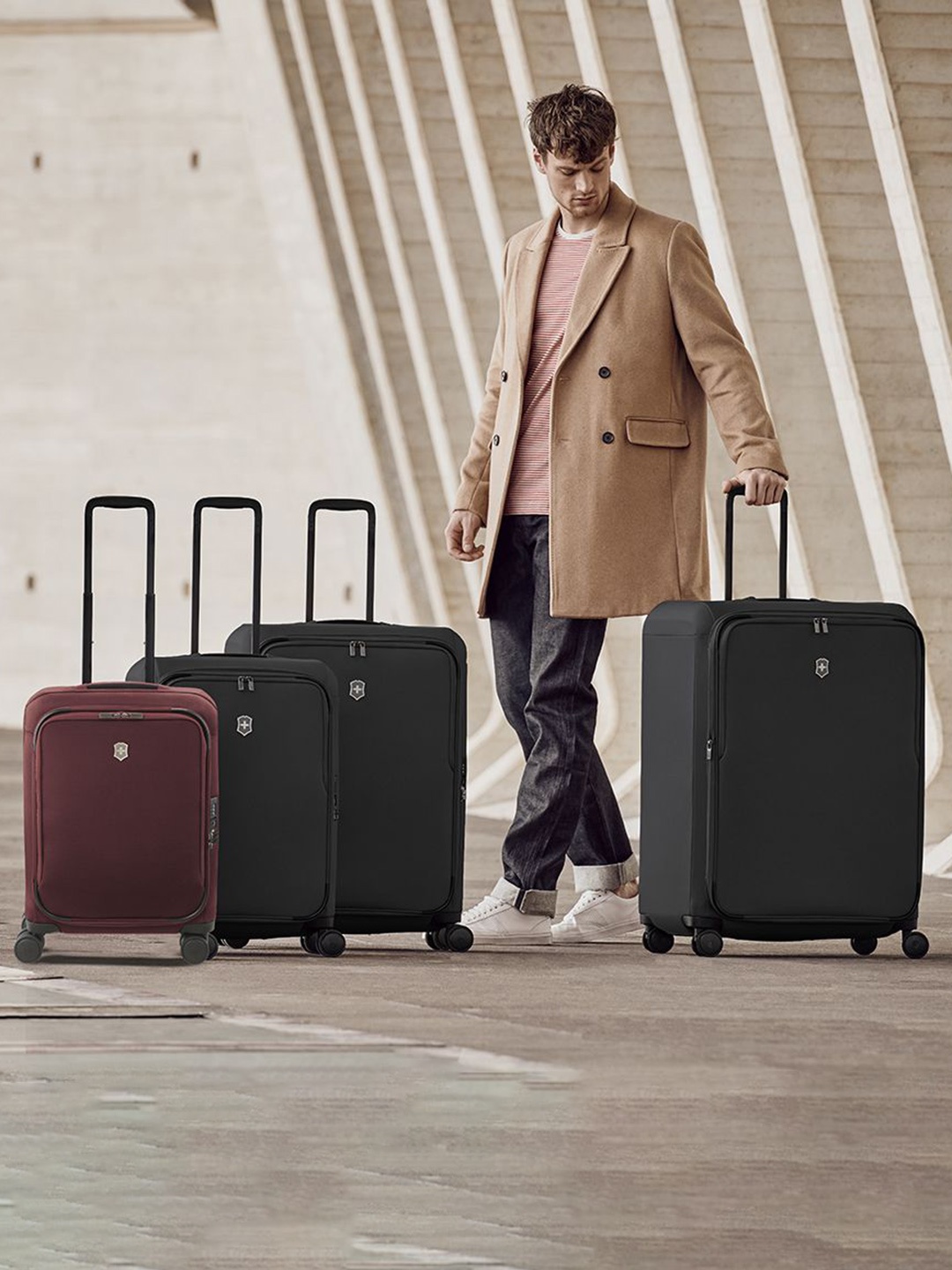 

Victorinox Connex Frequent Flyer Softside Carry-On Trolley Bag 20", Red