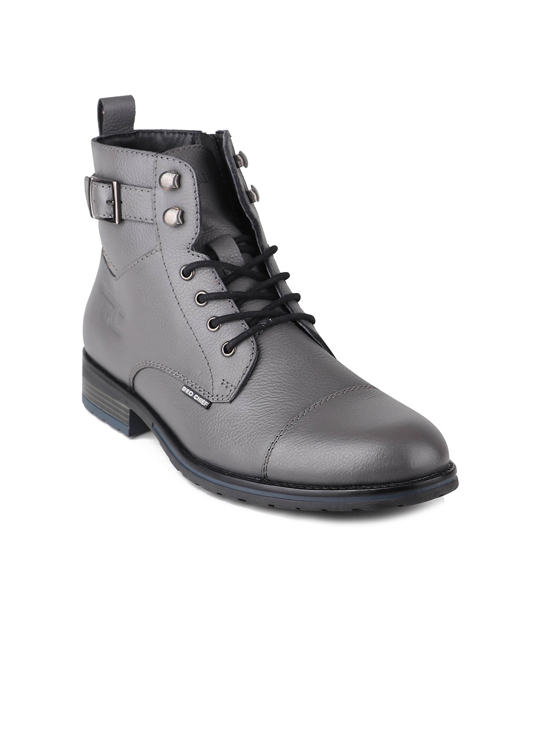 

Red Chief Men Leather Casual Boots, Grey