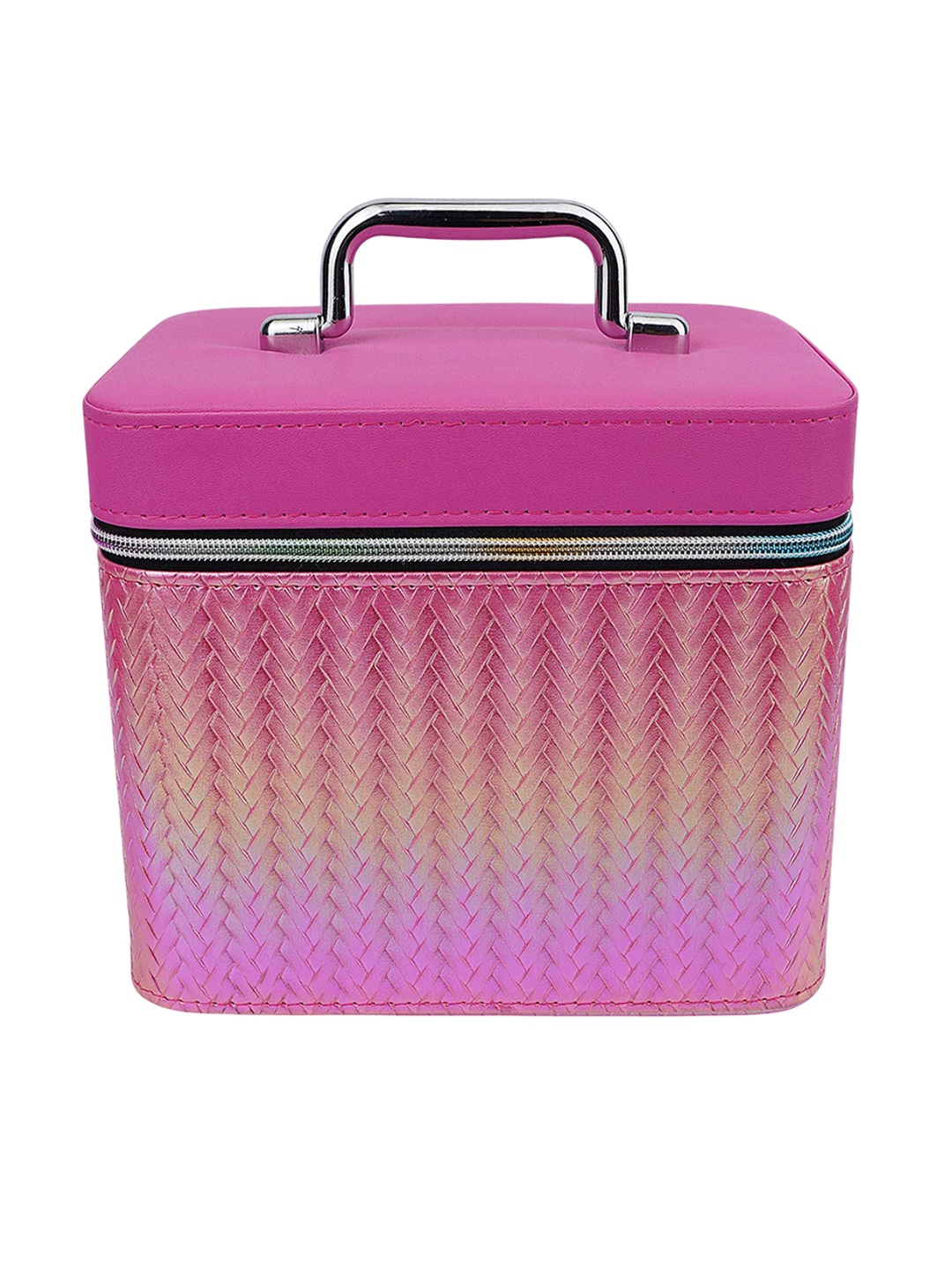 

Cameleon Cosmetic Textured Makeup Vanity Box, Pink