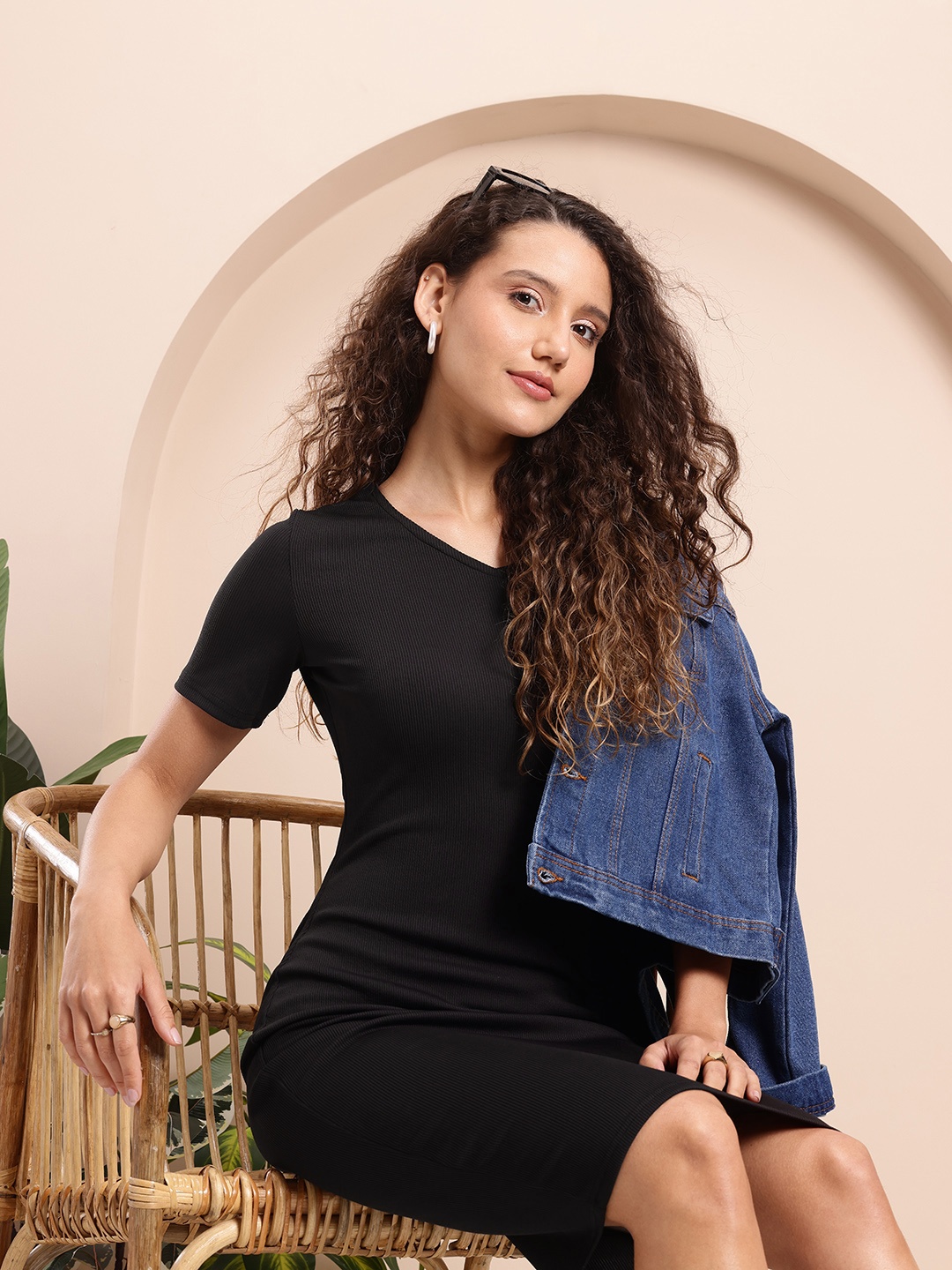 

Mast & Harbour Bodycon Dress, Black