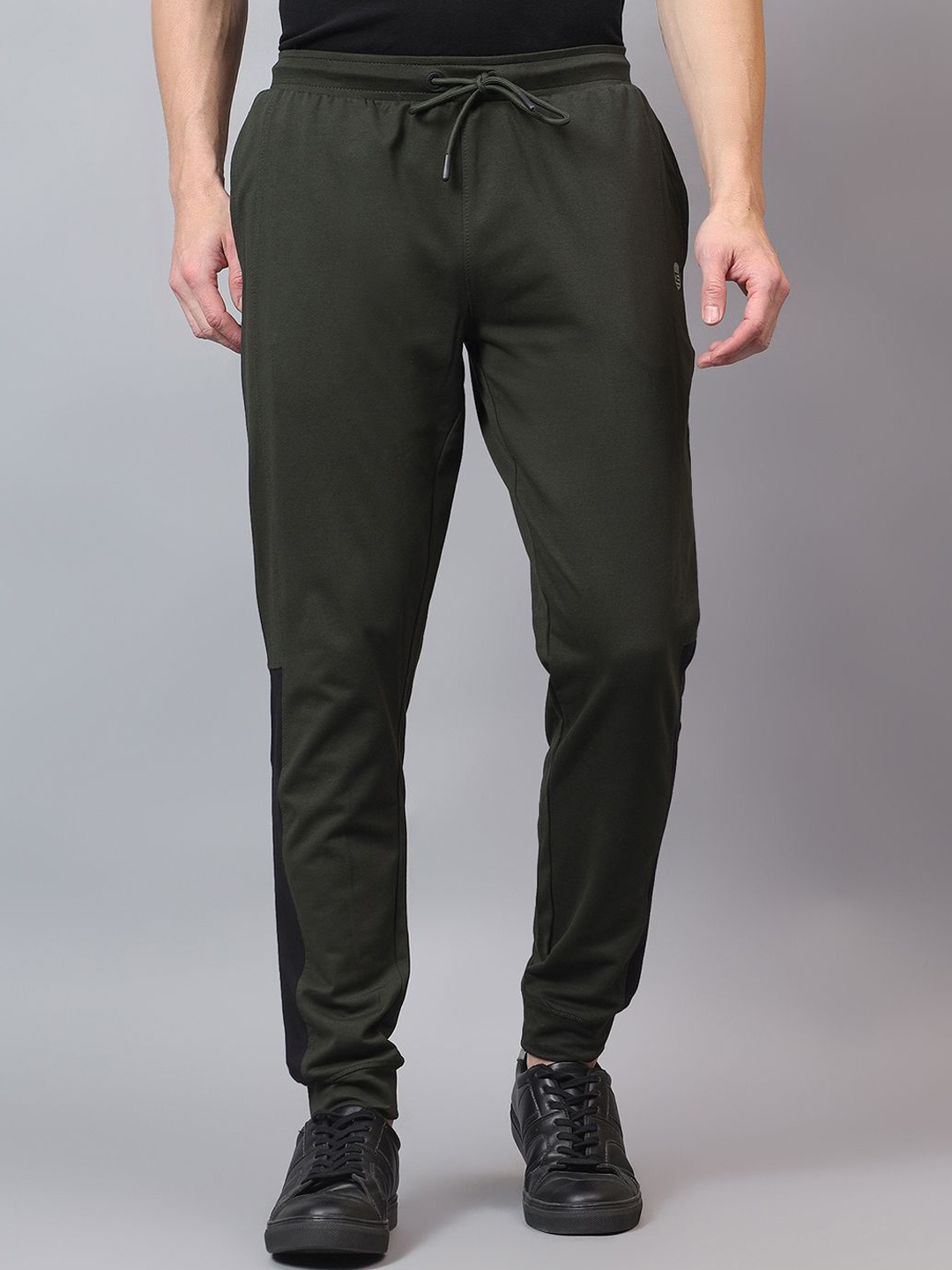 

Cantabil Men Mid Rise Regular Fit Joggers, Olive