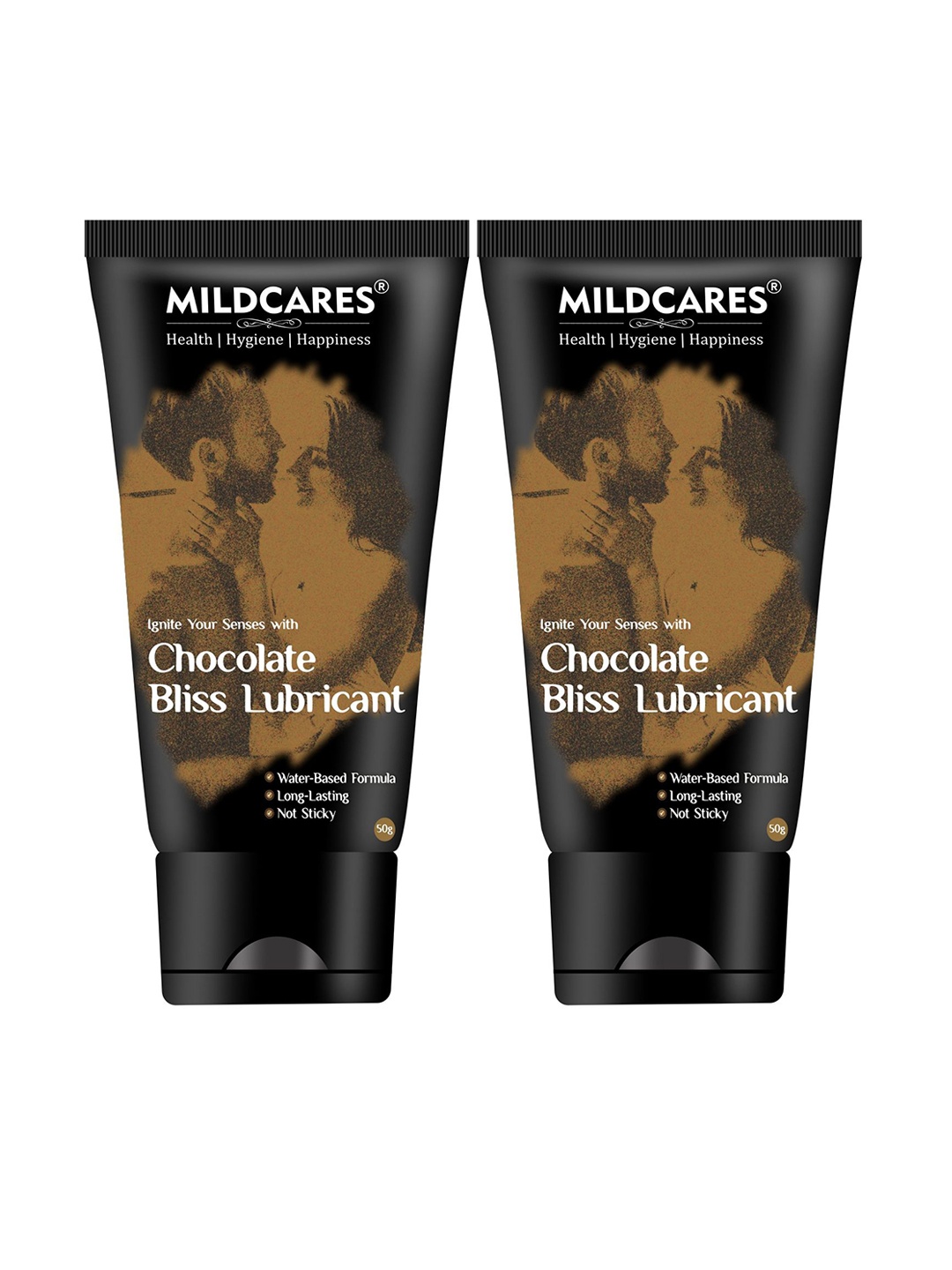 

MILDCARES Set Of 2 Chocolate Bliss Lubricant With Aloevera- 50 ml Each, Black