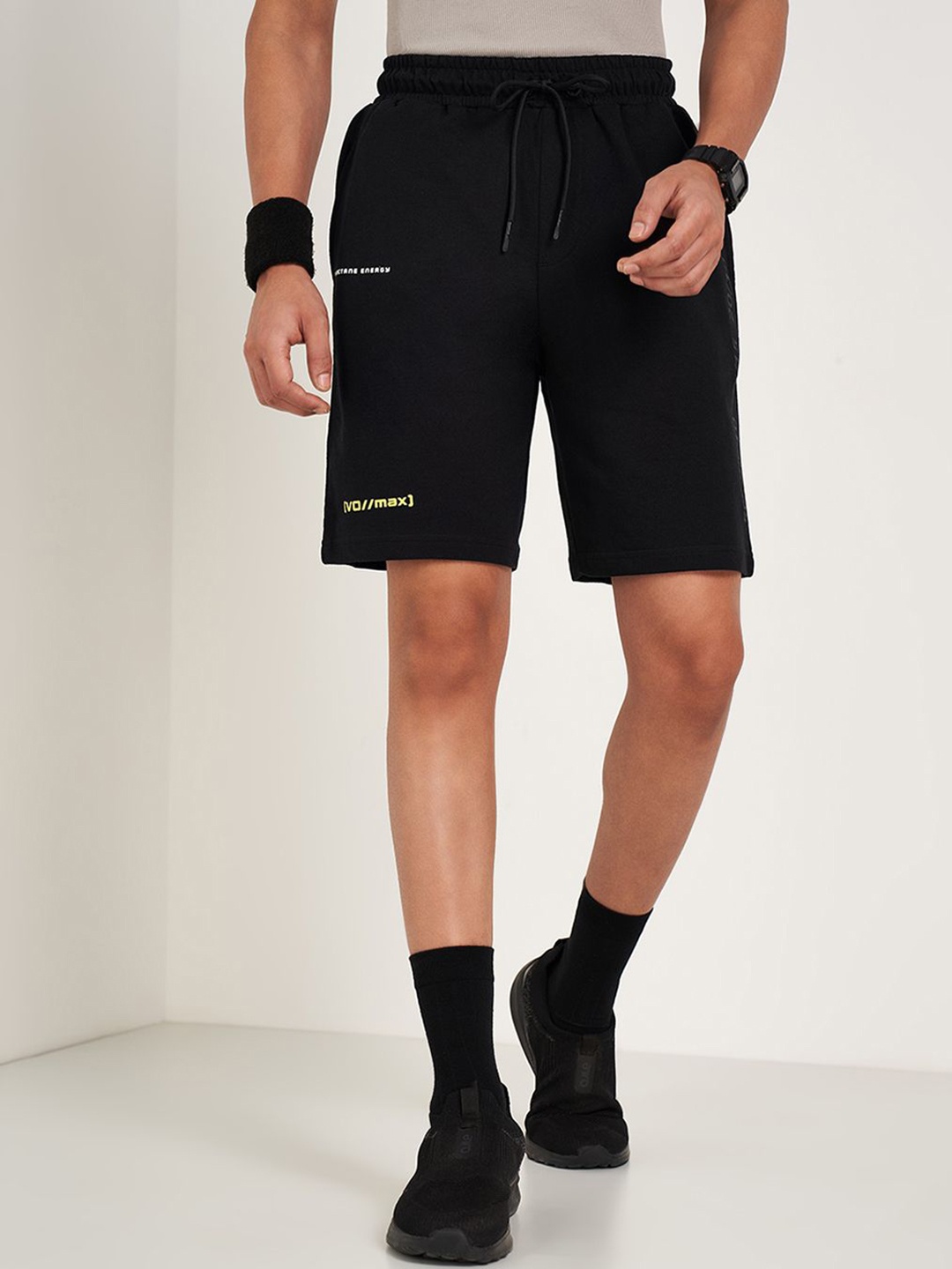 

Ajile by Pantaloons Men Outdoor Cotton Shorts, Black