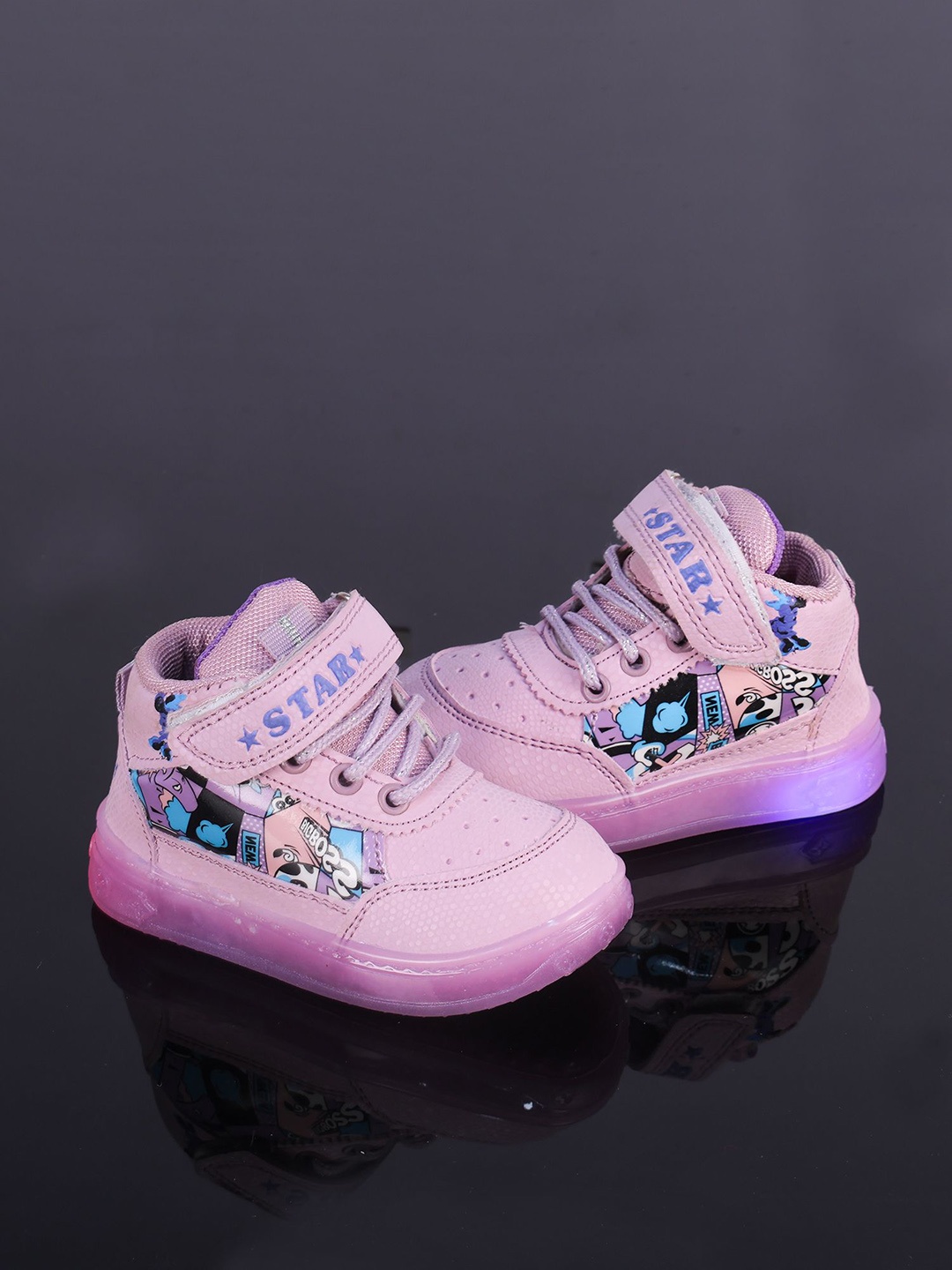 

Happy Feet Kids LED Sneakers, Purple
