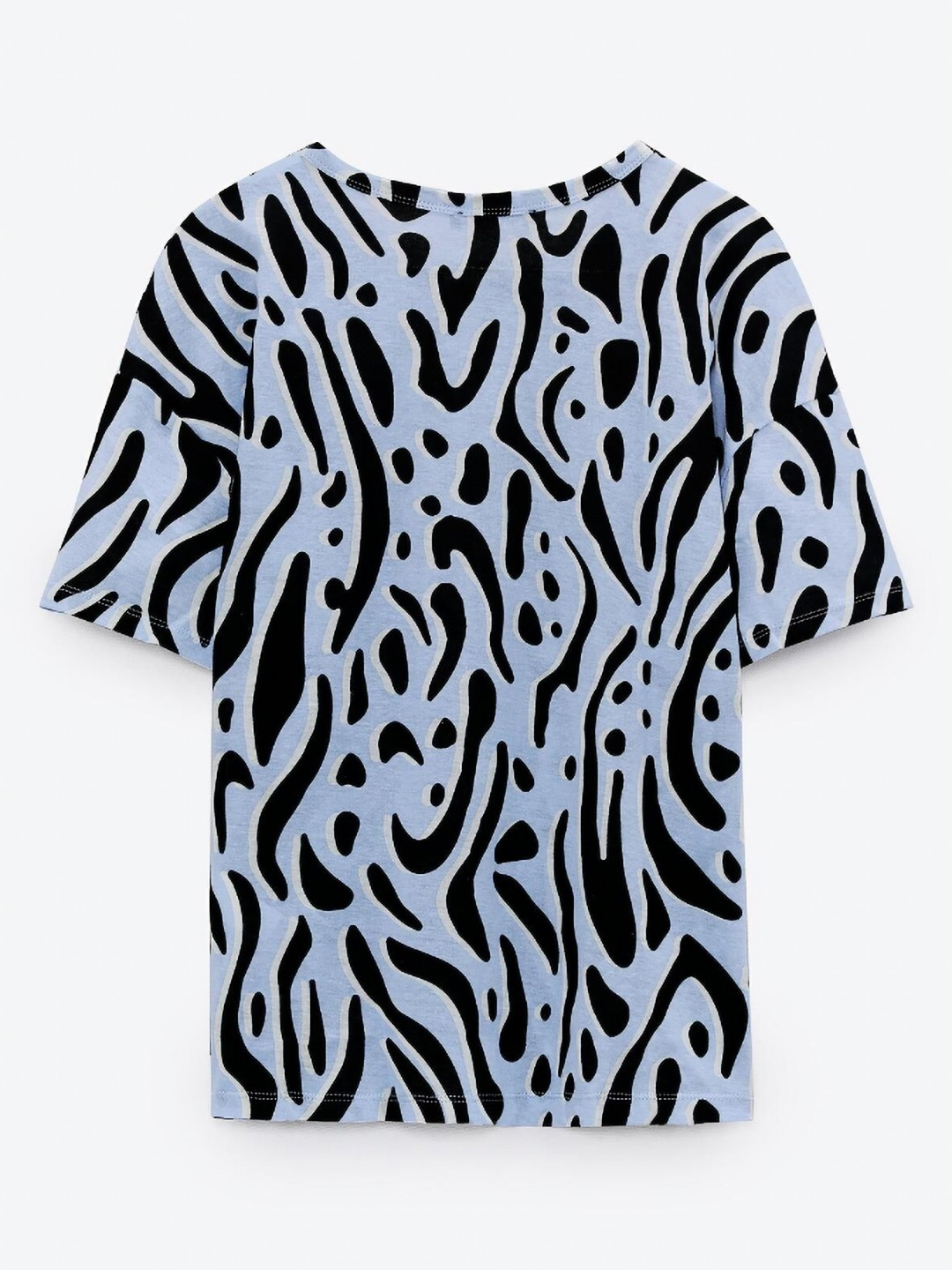 

ZARA Women Typography Printed Hooded Pockets T-shirt, Green