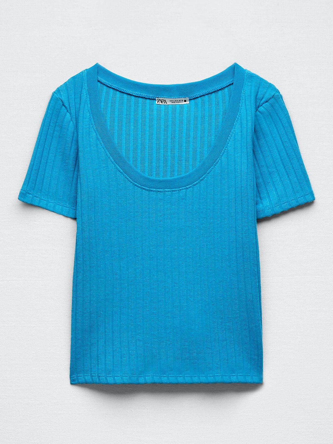 

ZARA Women Polka Dot T-shirt, Blue