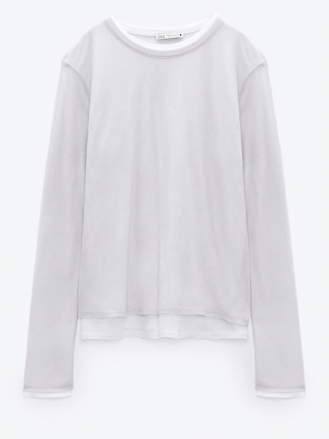 

ZARA Women Hooded Raw Edge T-shirt, Grey