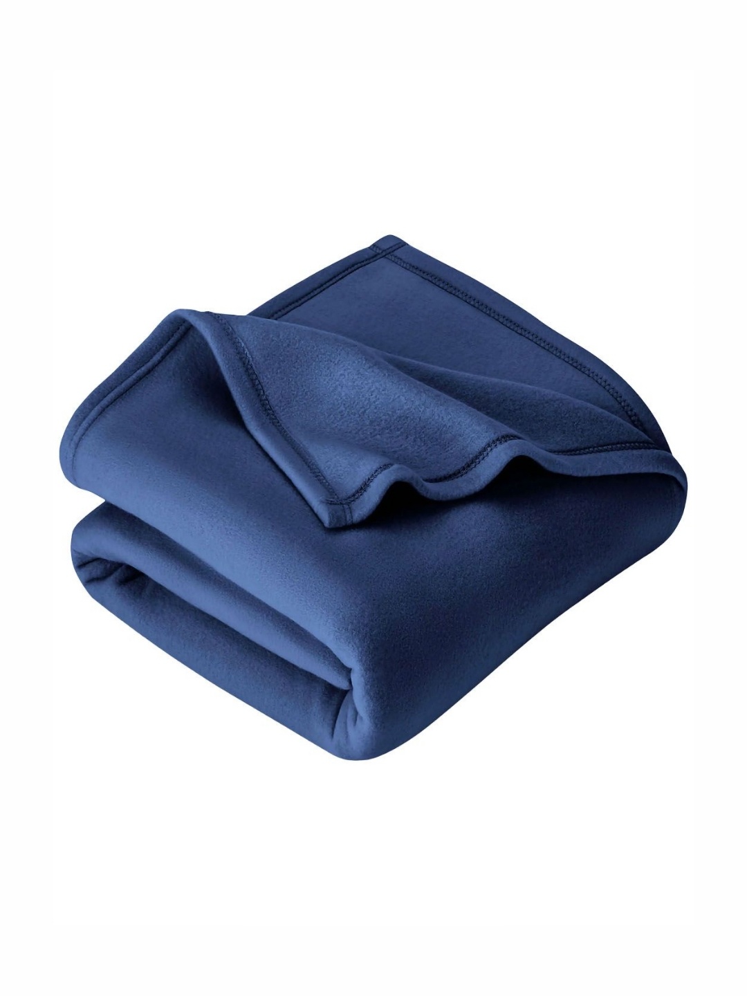 

VAS COLLECTIONS Blue Fleece 300 GSM Double Bed Blanket