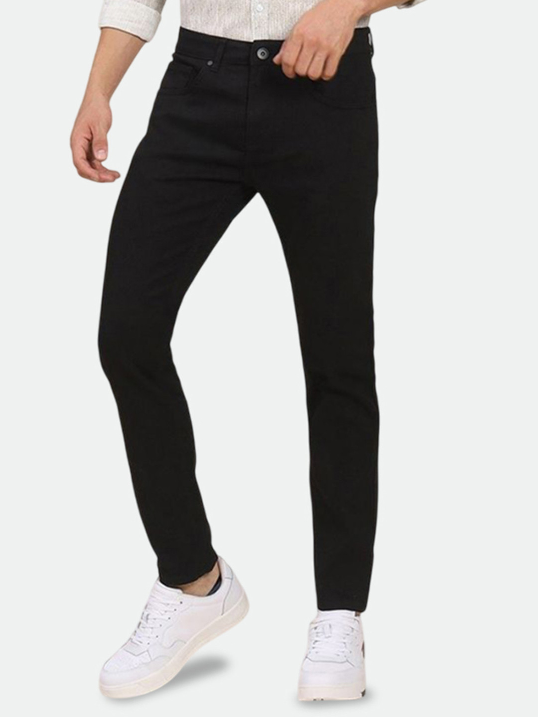 

ComfyStyle Men Stretchable Jeans, Black