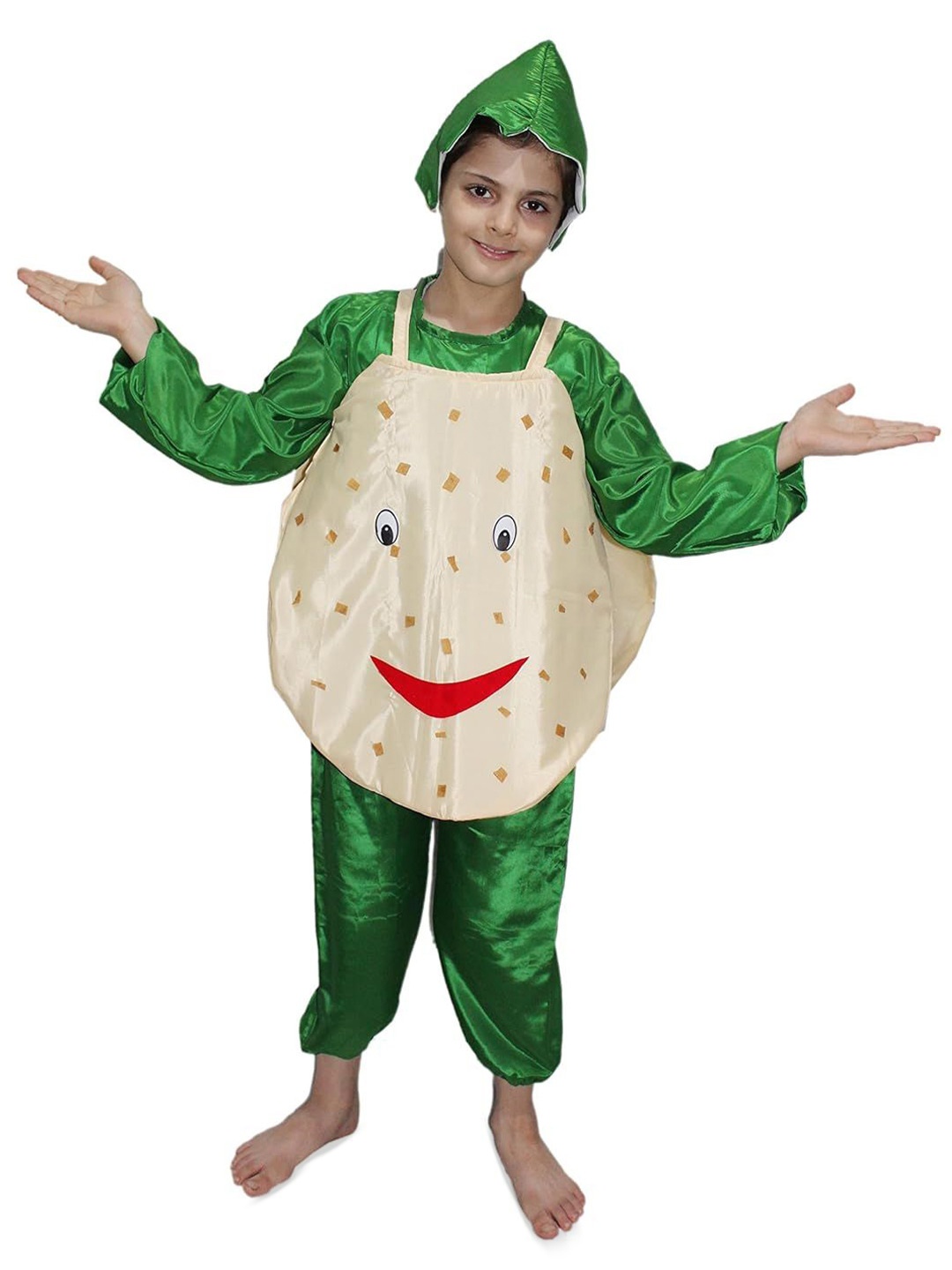 

Kaku Fancy dresses Kids Potato Vegetables Costume Set, Brown