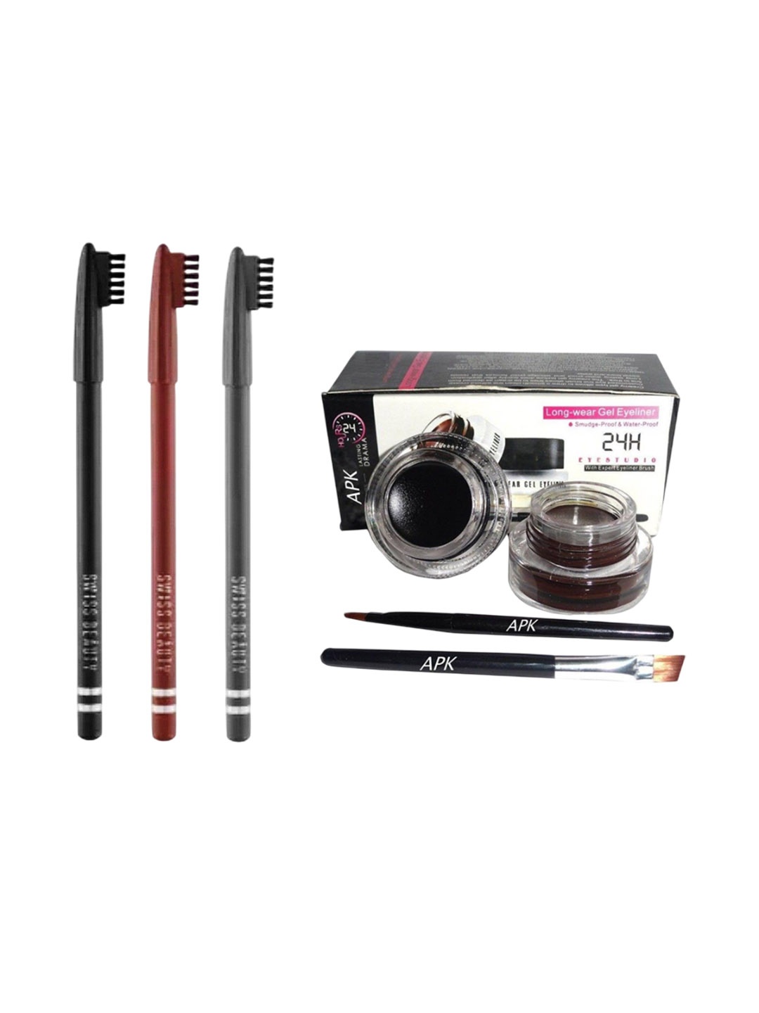 

Lenon Set Of 5 Eyebrow Pencil With Eyeliner - 5 g Each - Black