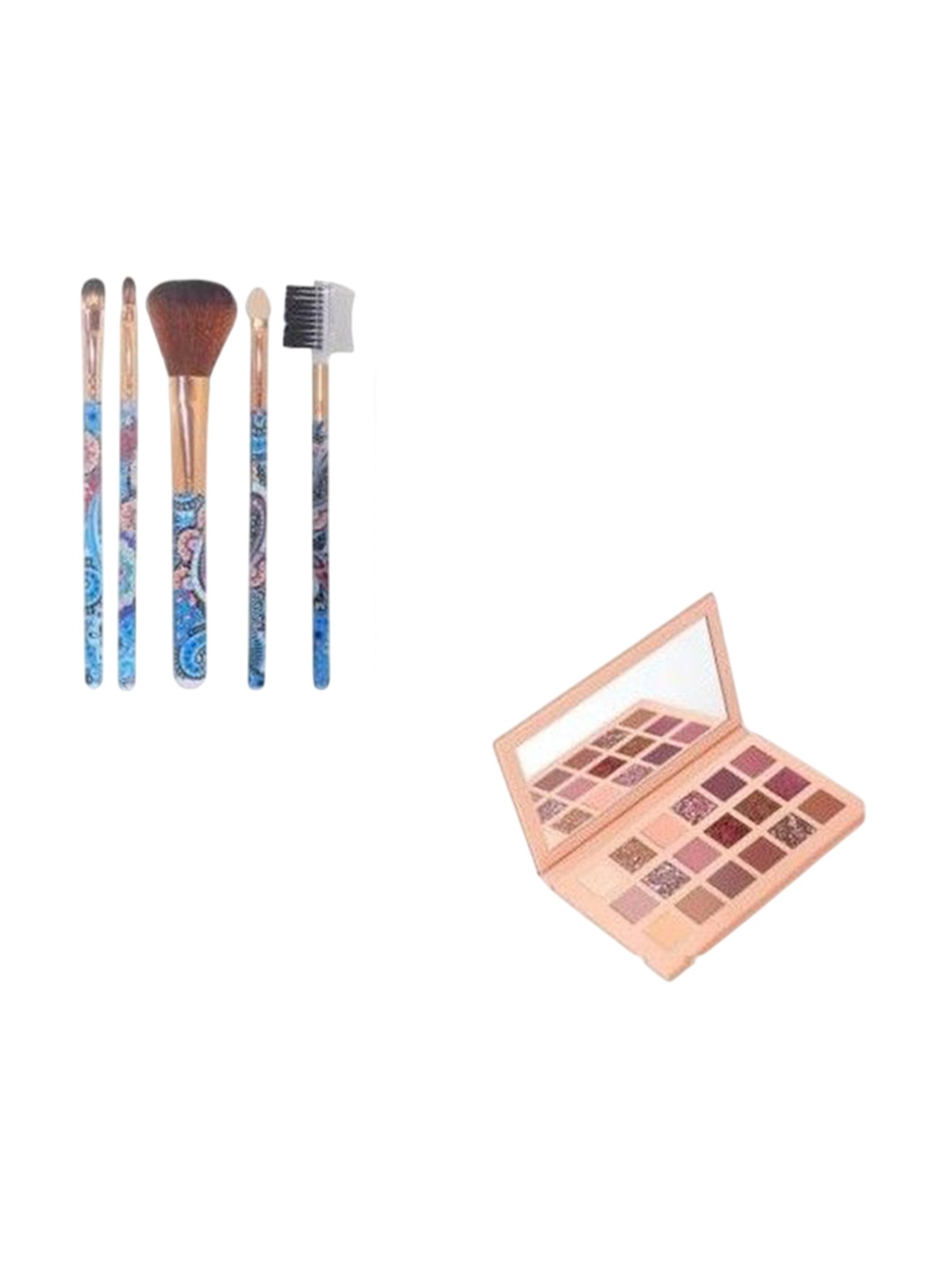 

Lenon Set Of 6 Brushes & Eyeshadow - 15 g, Blue