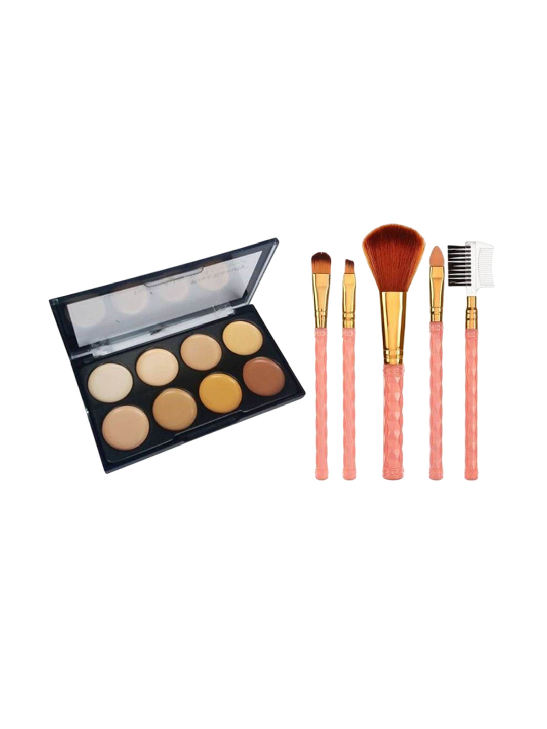 

Lenon Set Of 6 Brush & Contour Palette, Beige