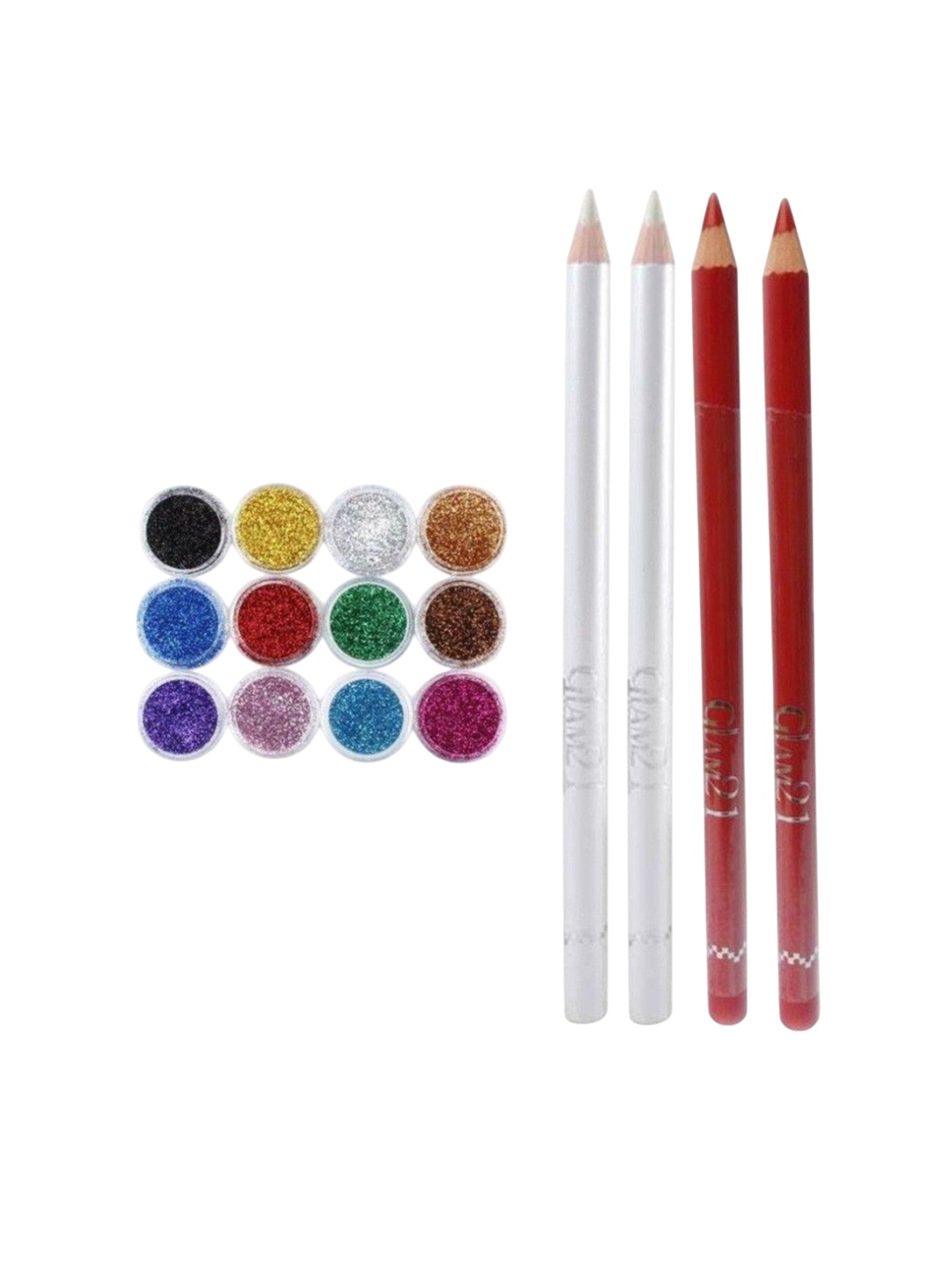 

Lenon Set Of 16 Glitter Eyeshadow With Eyeliner, Gold