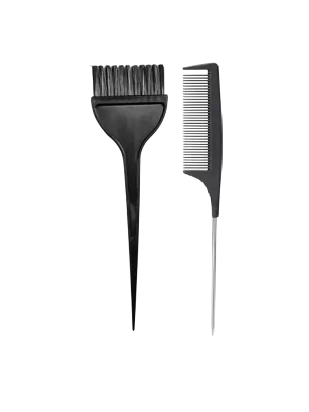 

Lenon Set Of 2 Hair Coloring Brush & Tail Comb, Black