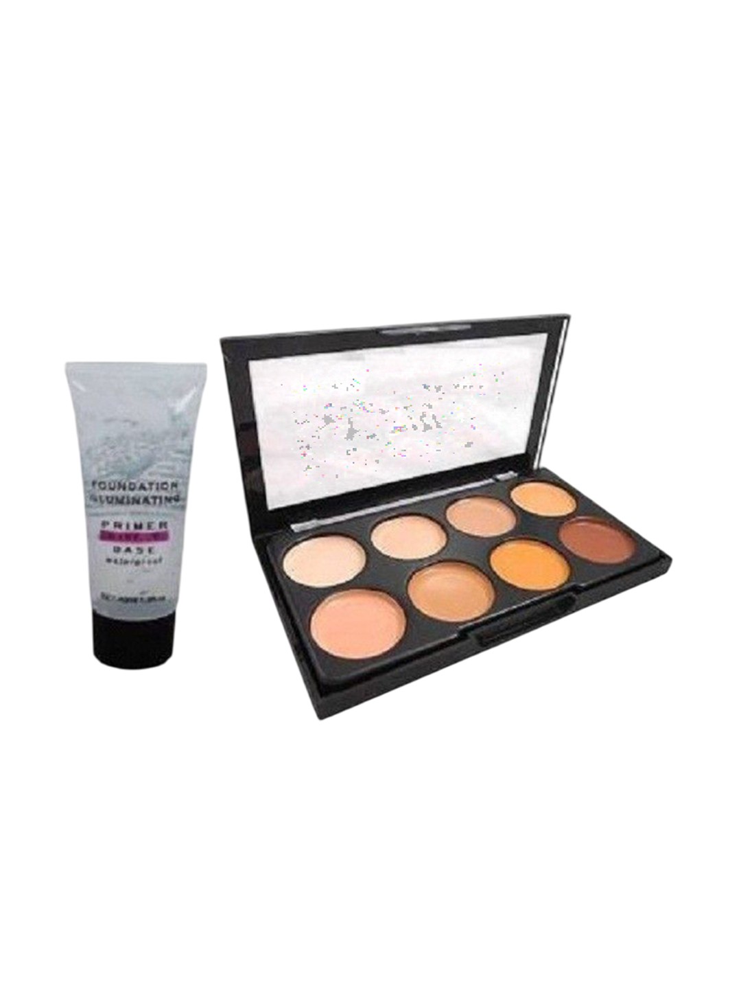 

Lenon Set Of 2 Long Lasting Concealer Palette & Foundation illuminating Primer - 50 ml, Black