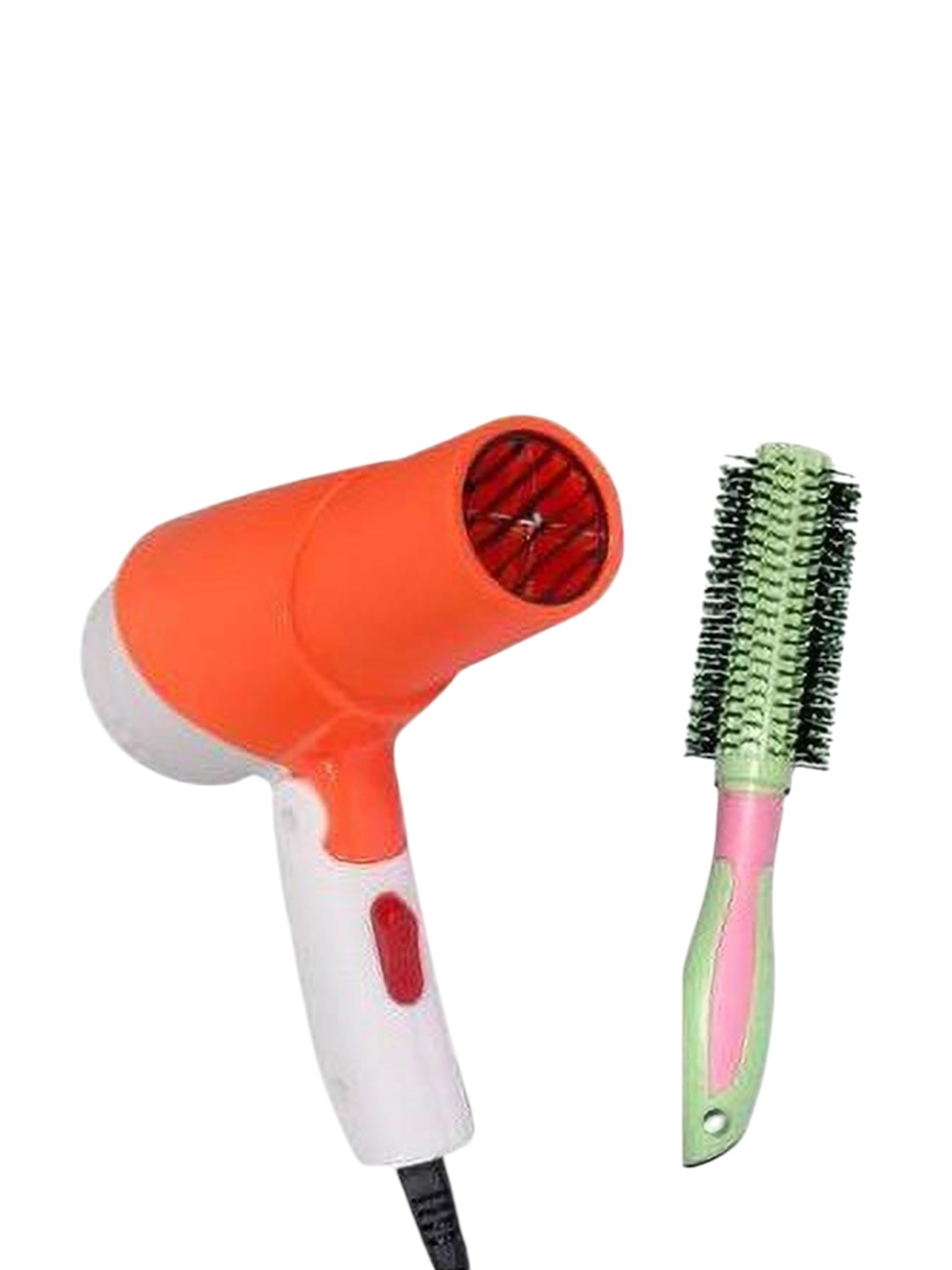 

Lenon Set Of 2 Roller Salon Comb With Hair Dryer, Orange