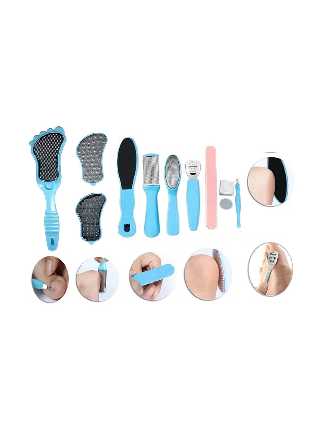 

Lenon Set Of 11 Manicure and Pedicure Kit, Blue