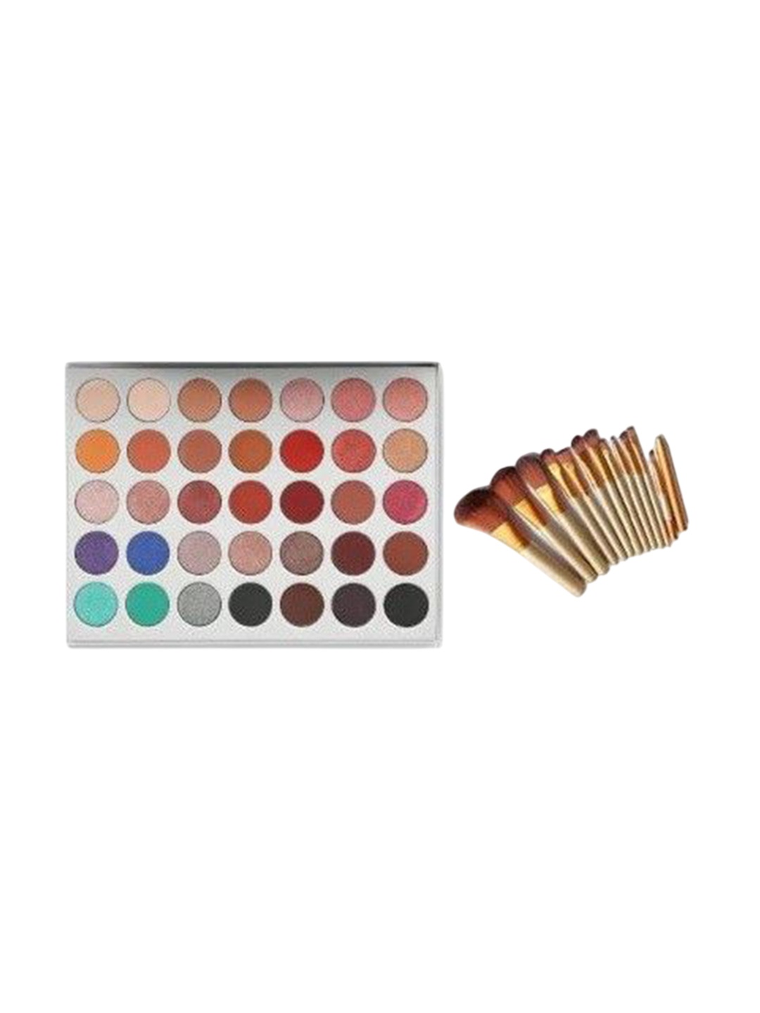 

Lenon Set Of 13 Eyeshadow Palette With Brush, Beige
