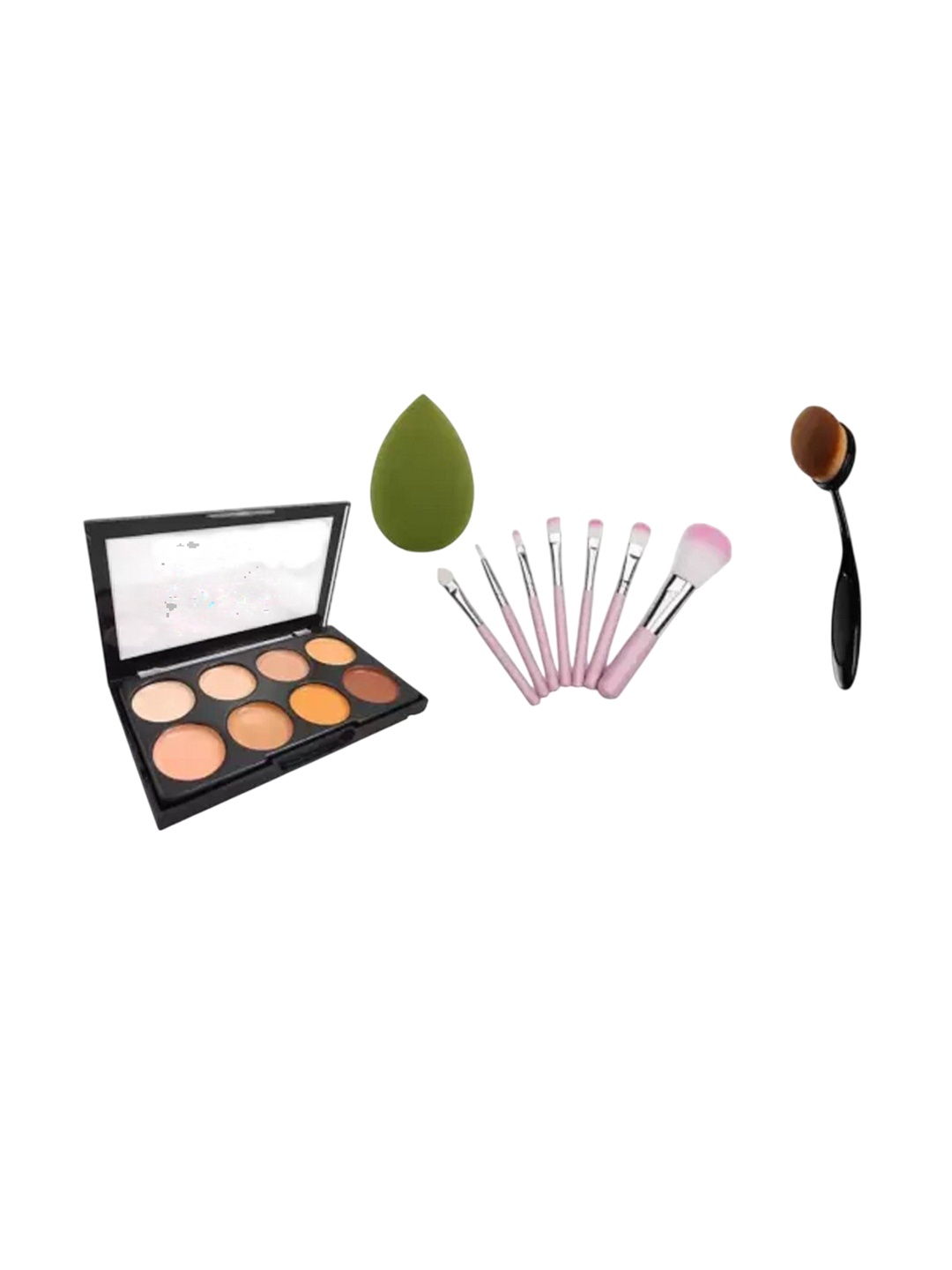 

Lenon Set Of 9 Brushes, Oval Brush, Blender & Contour-15 g, Nude