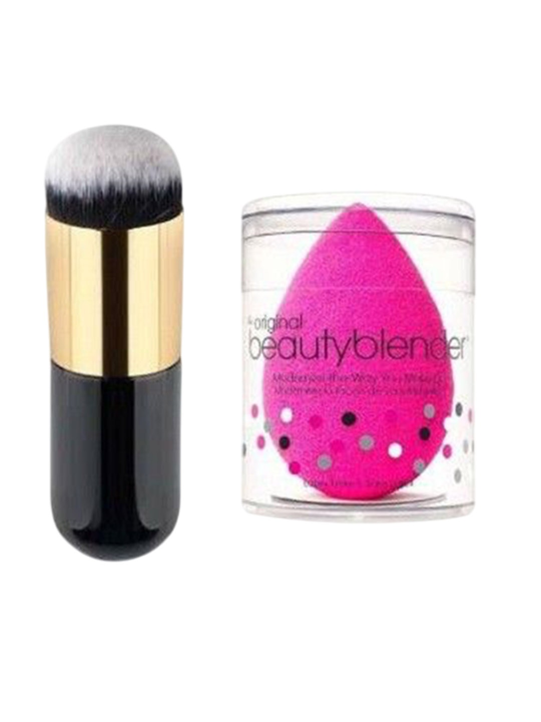 

Lenon Set Of 2 Makeup Brush & Blender, Pink