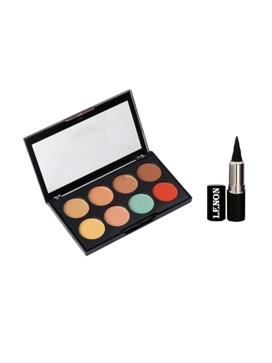 

Lenon Set Of 2 Highlighter & Contour Palatte with Kajal - Black & Beige