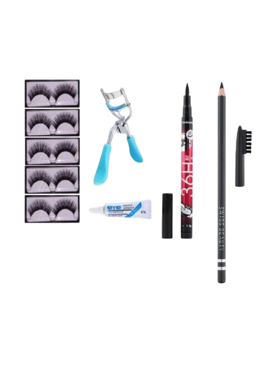 

Lenon Set Of 9 Makeup Combo, Black