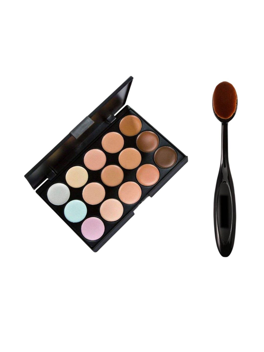 

Lenon Set Of 2 Contour Palette & Oval Brush, Beige