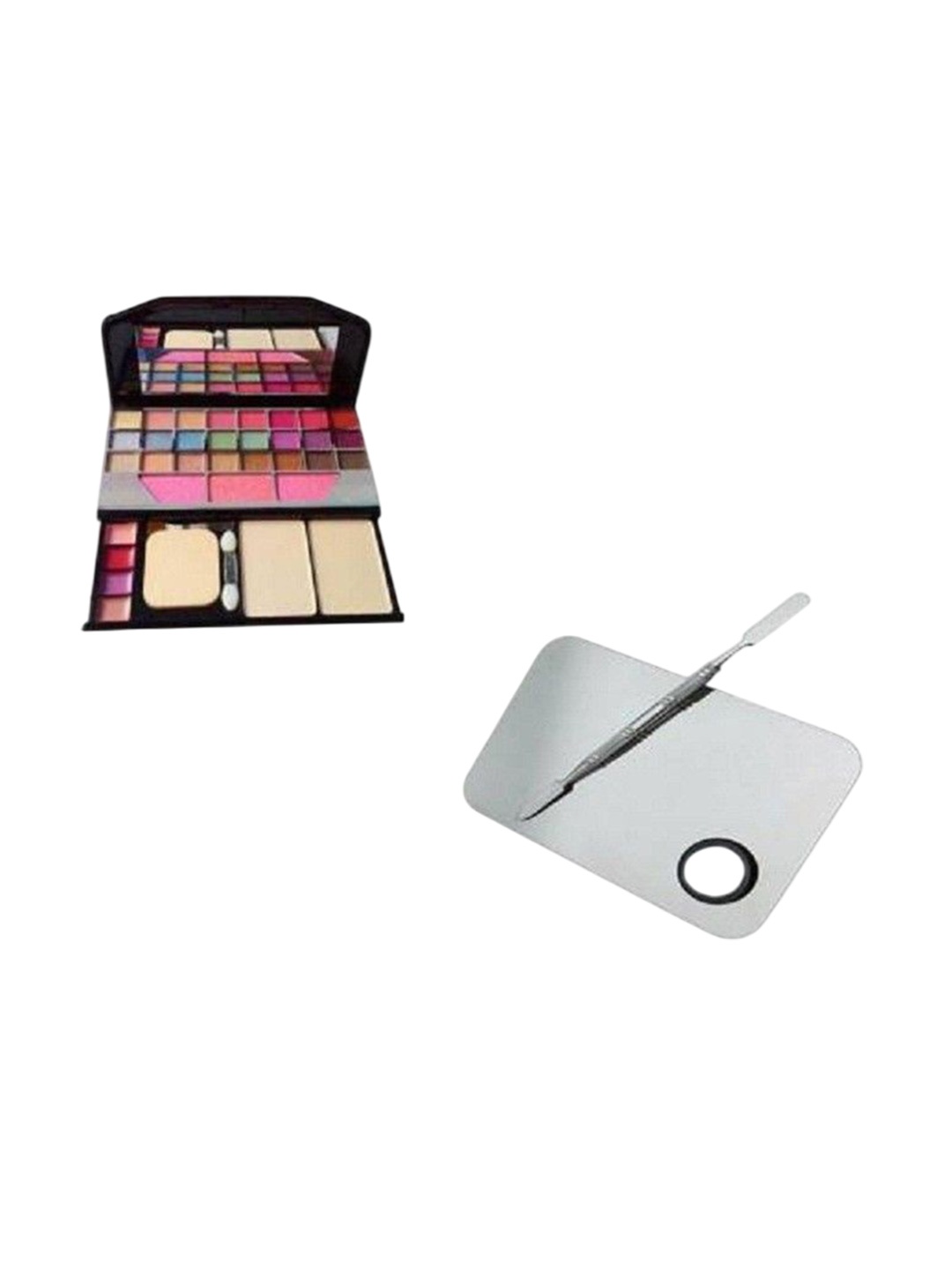 

Lenon Set of 2 Eyeshadow Palette With Makeup Mixing Palette, Nude