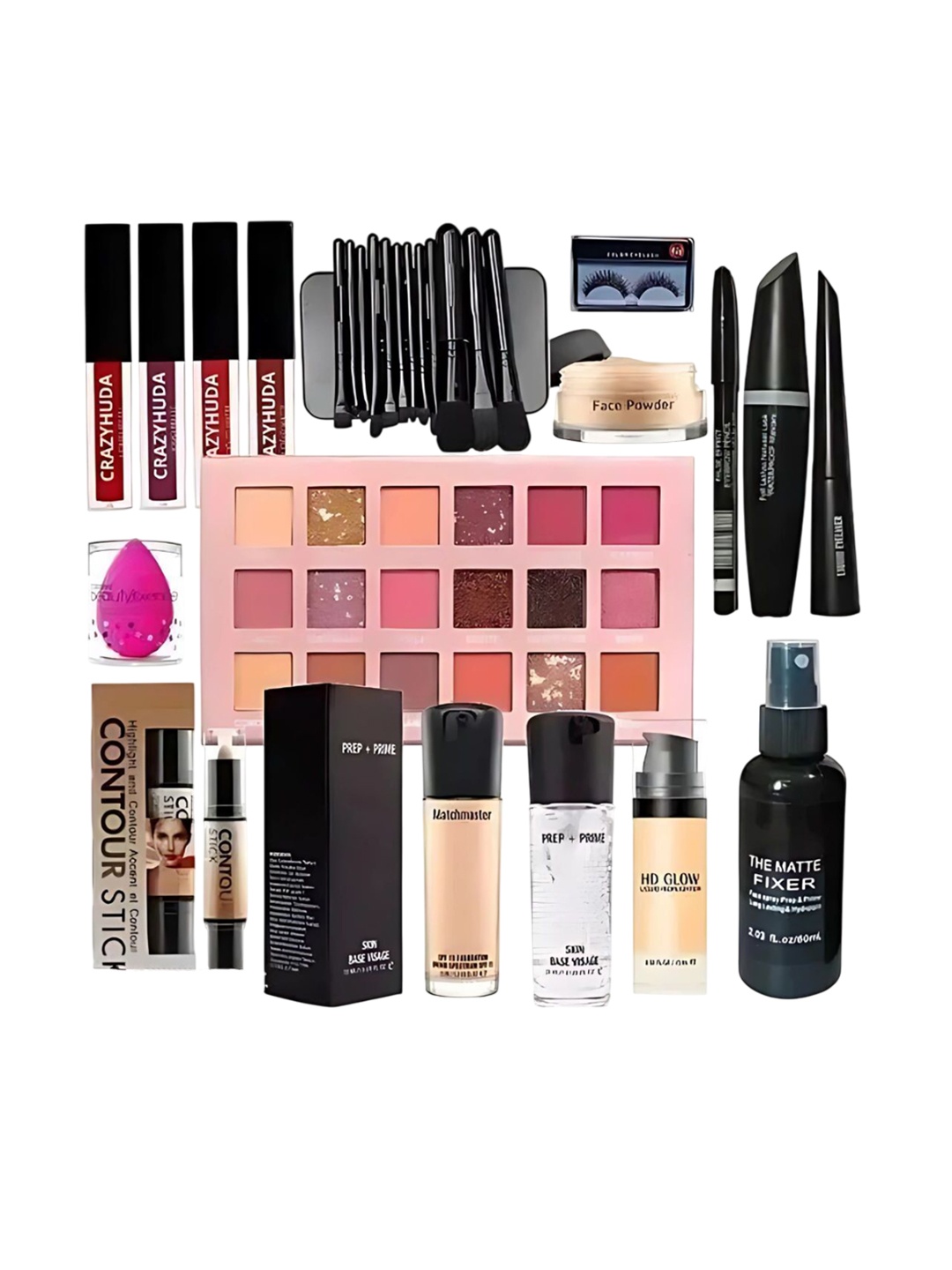 

Lenon Set Of 29 Makeup Combo Set, Black