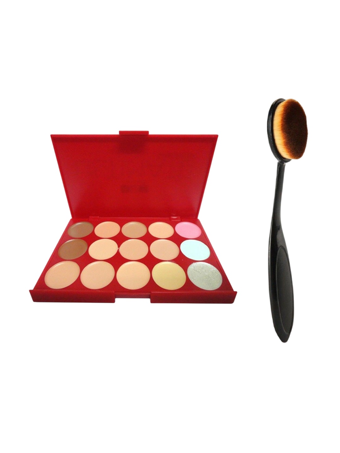 

Lenon Set Of 2 Contour Palette With Oval Brush, Beige