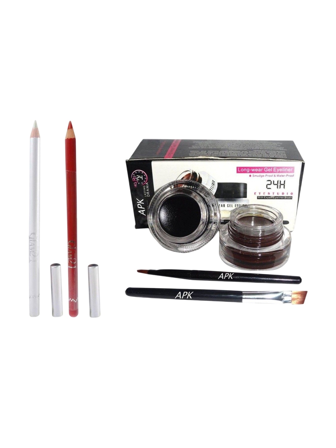 

Lenon Set of 4 Gel Eyeliner With Lip/Eye Liner, Multi