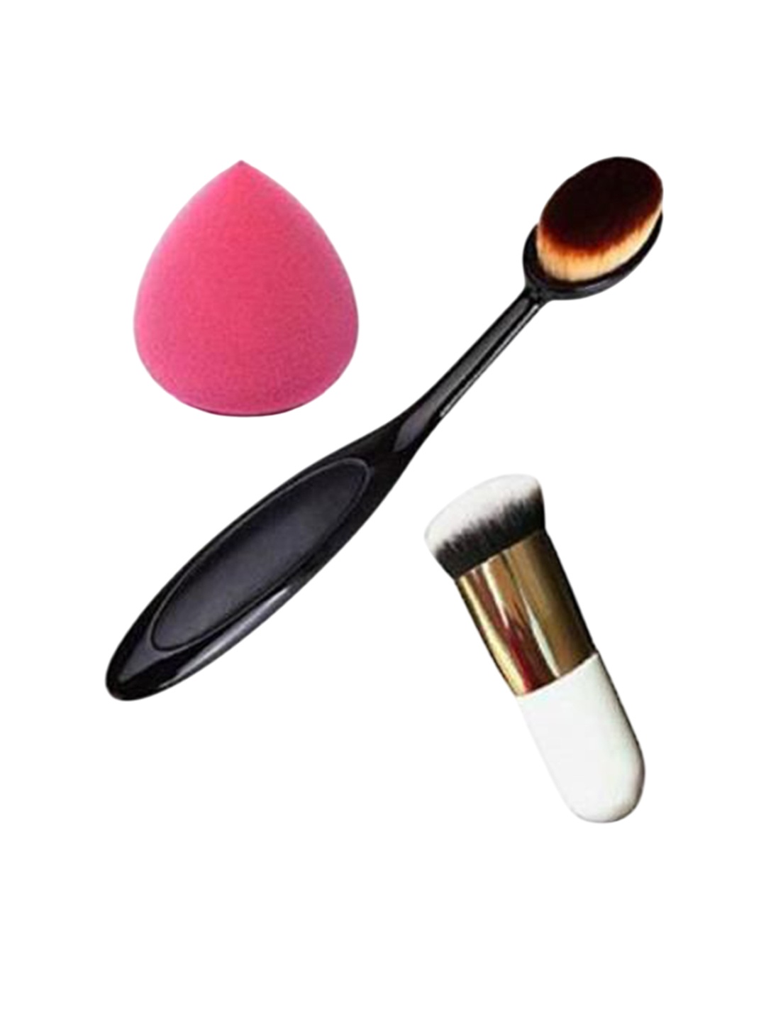 

Lenon Set of 3 Blending Brushes with Beauty Sponge Set, Pink