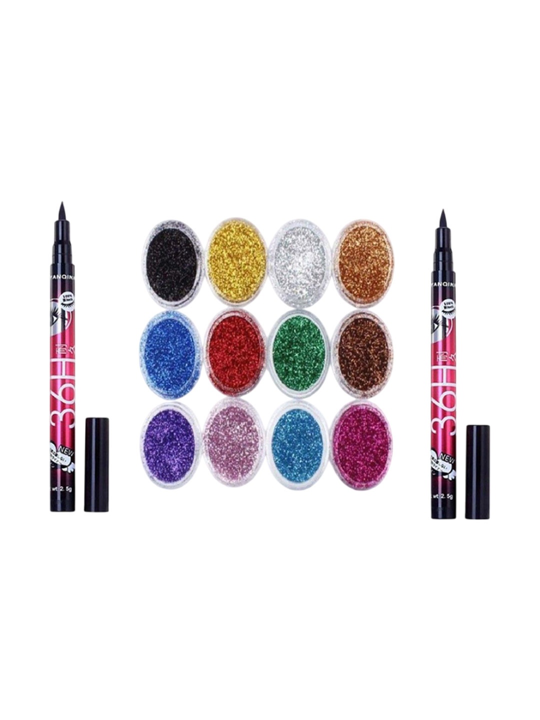 

Lenon Set of 3 Eyeshadow Palette & Eyeliners, Blue