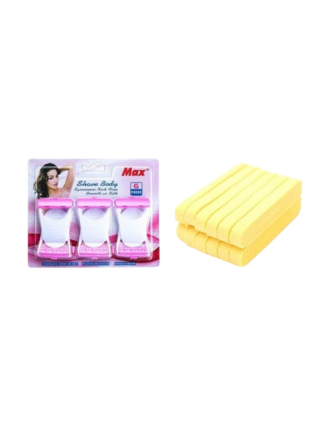 

Lenon 6 Pcs Razor & 12 Pcs Puff, Multi