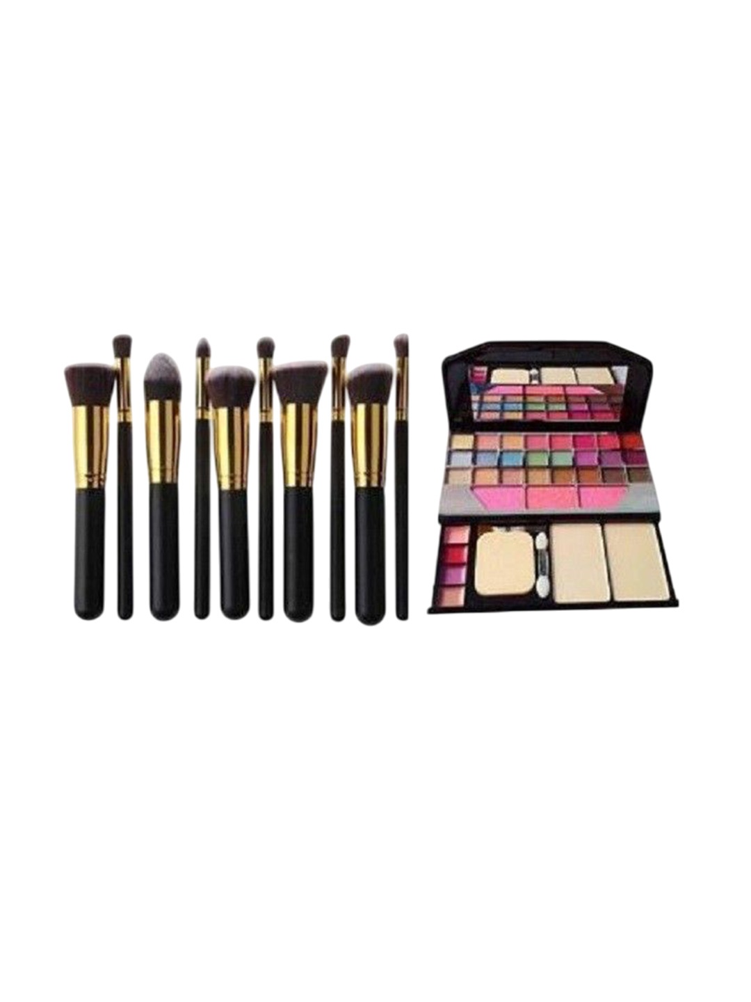 

Lenon Set of 11 Makeup Kit & Brush, Black