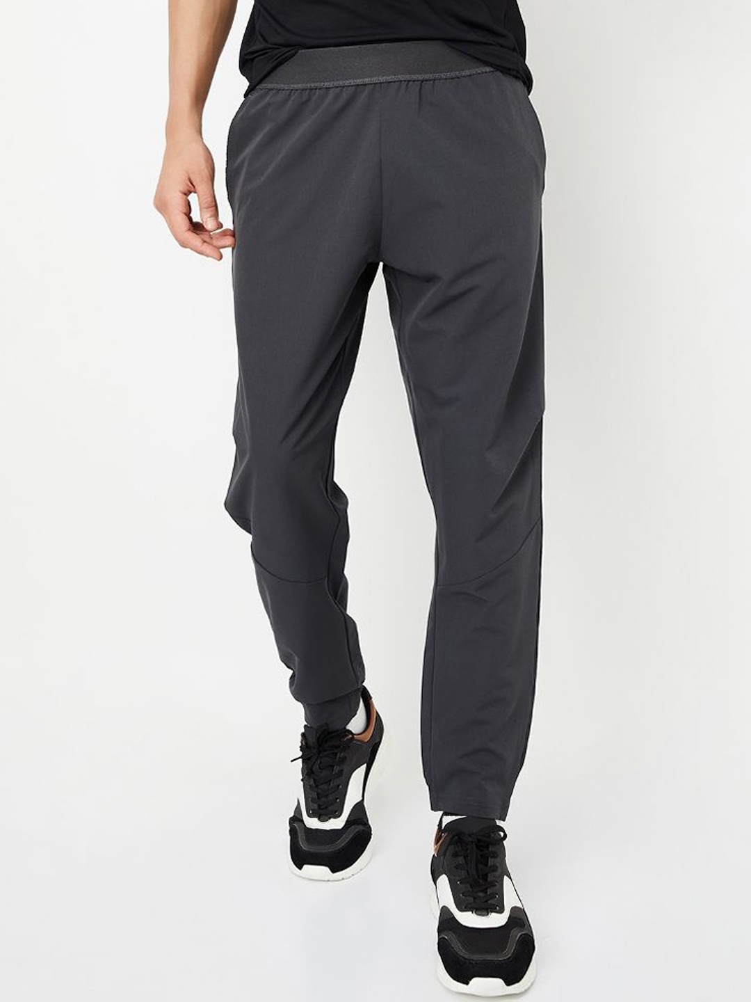 

max Men Mid Rise Track Pants, Grey
